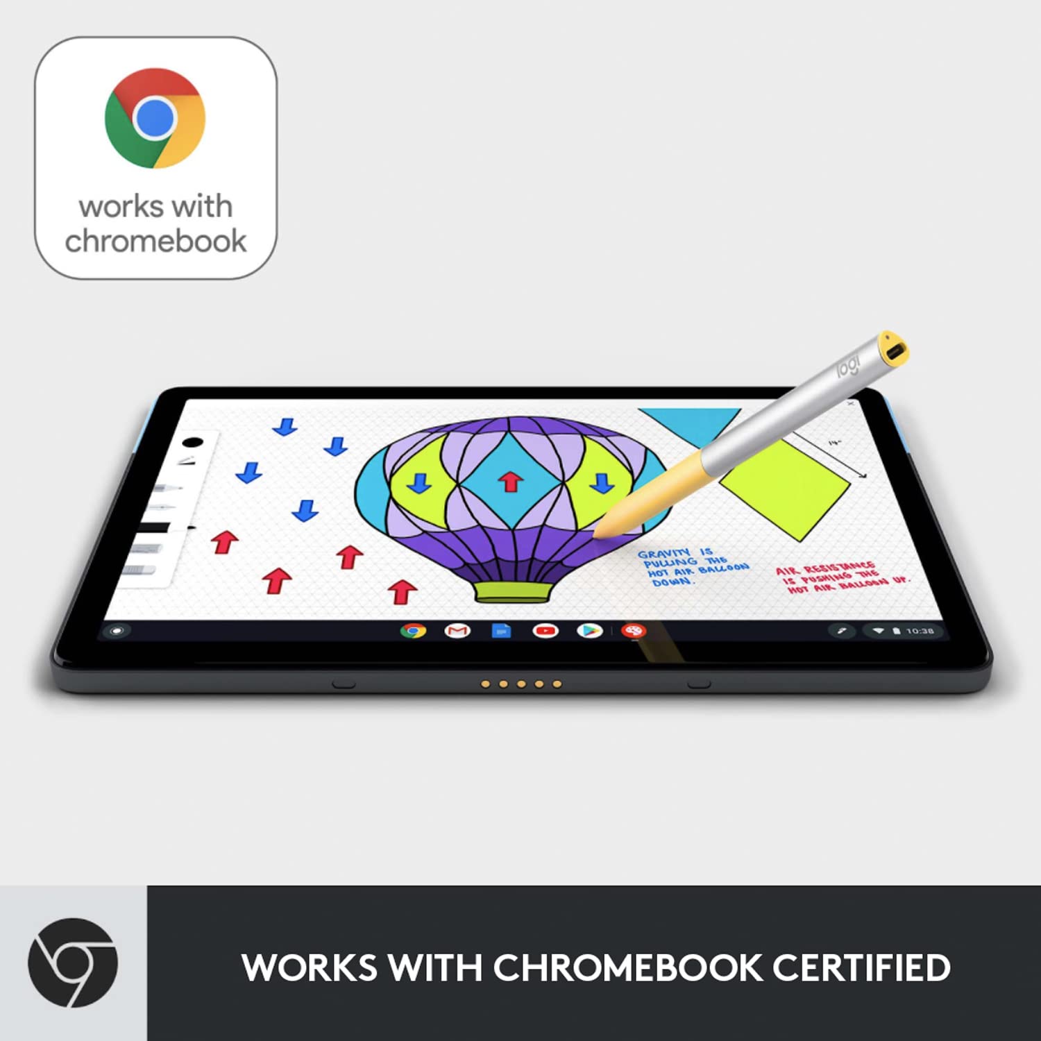 logitech-pen-usi-stift-chromebook-silber-gelb-4096-stufen image 2