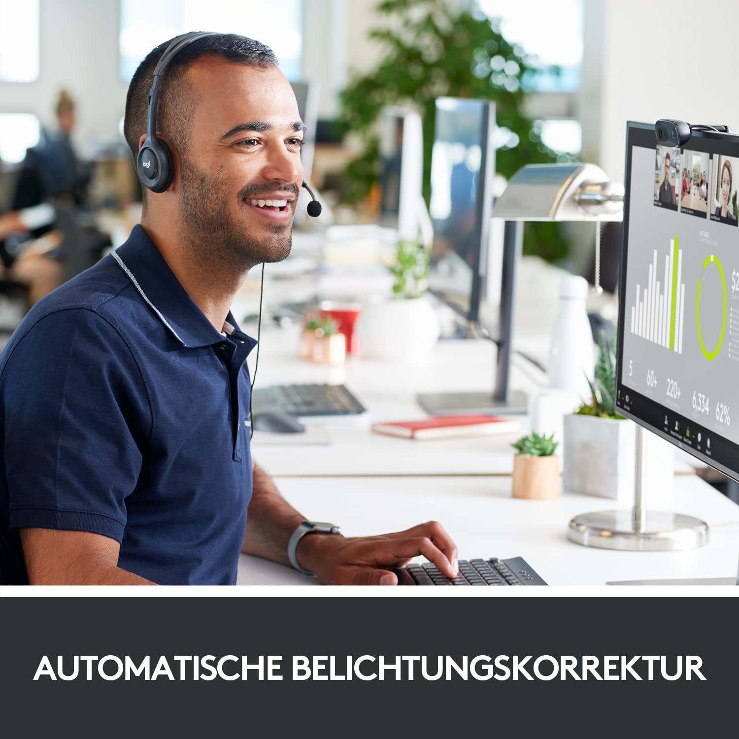 logitech-c270-hd-webcam-720p-schwarz-mit-mikrofon image 4