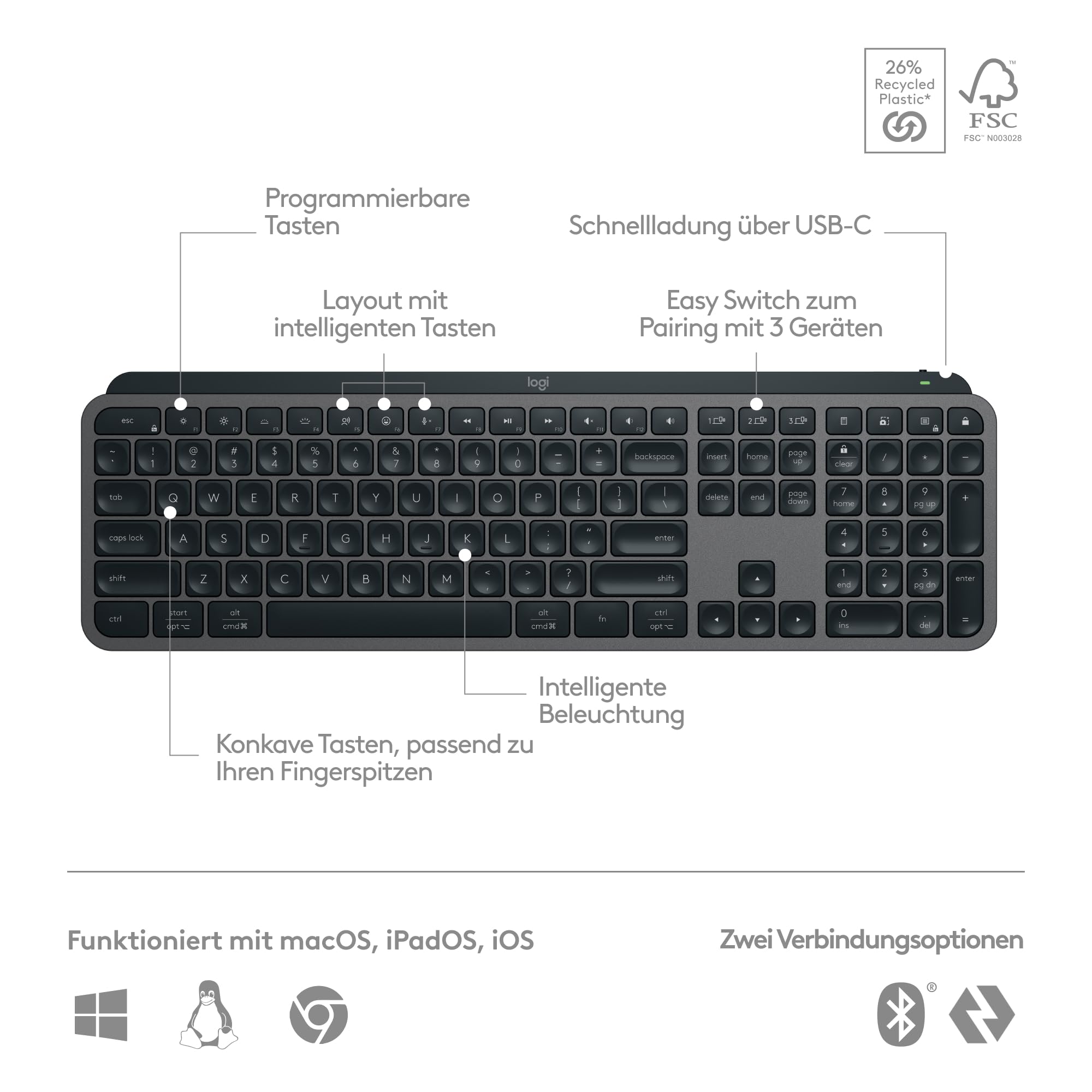 logitech-mx-keys-plus-funktastatur-graphit-beleuchtet image 7