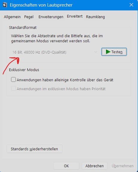 Stimme ist klar