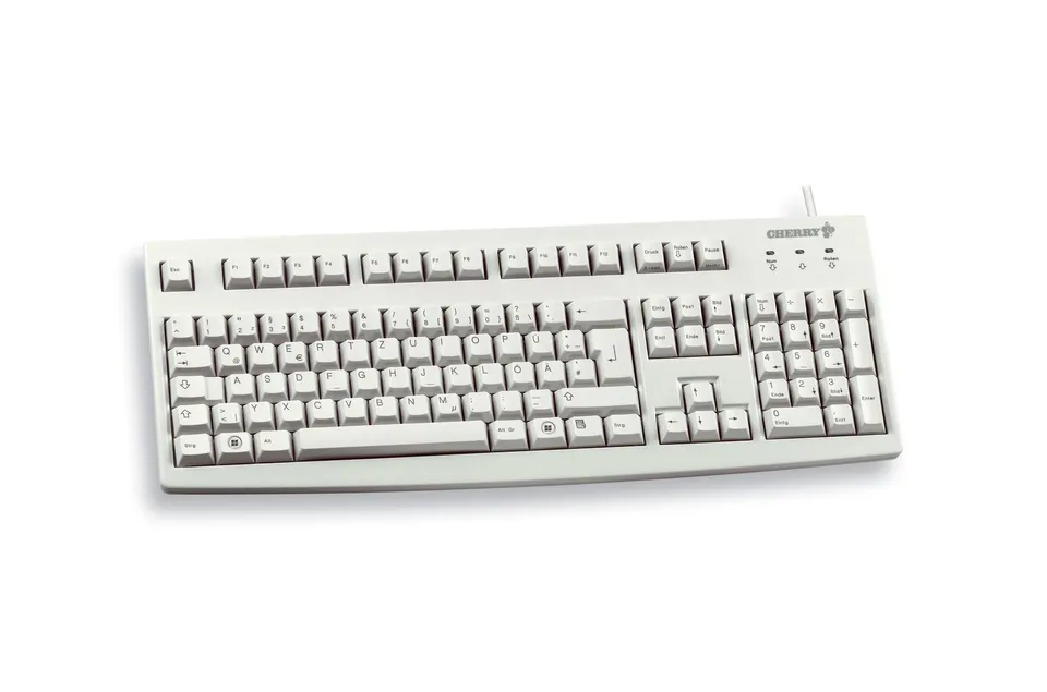cherry-g83-6105-tastatur-qwertz-hellgrau-kabelgebunden image 1