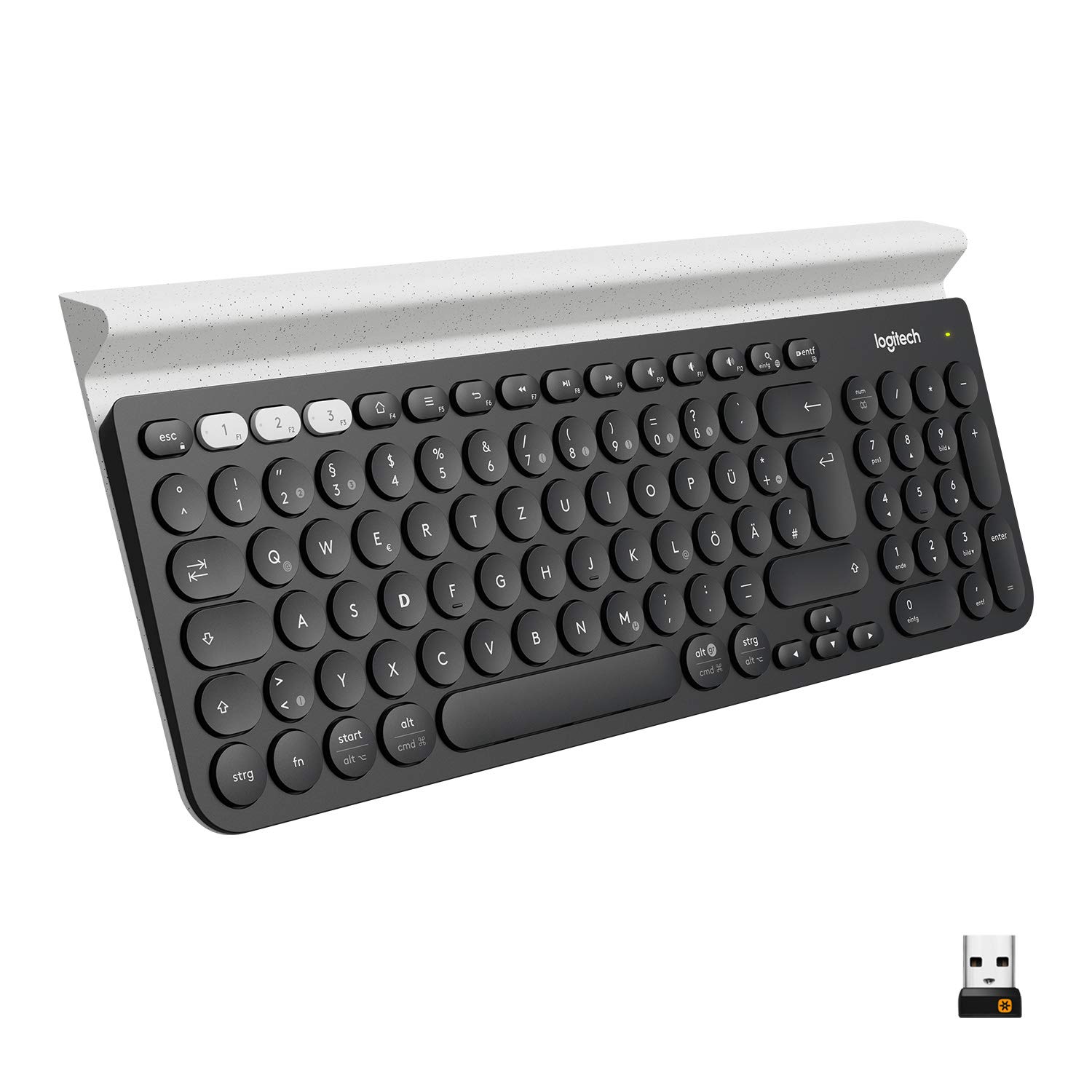 logitech-k800-kabellose-tastatur-qwertz-beleuchtet-schwarz image 1