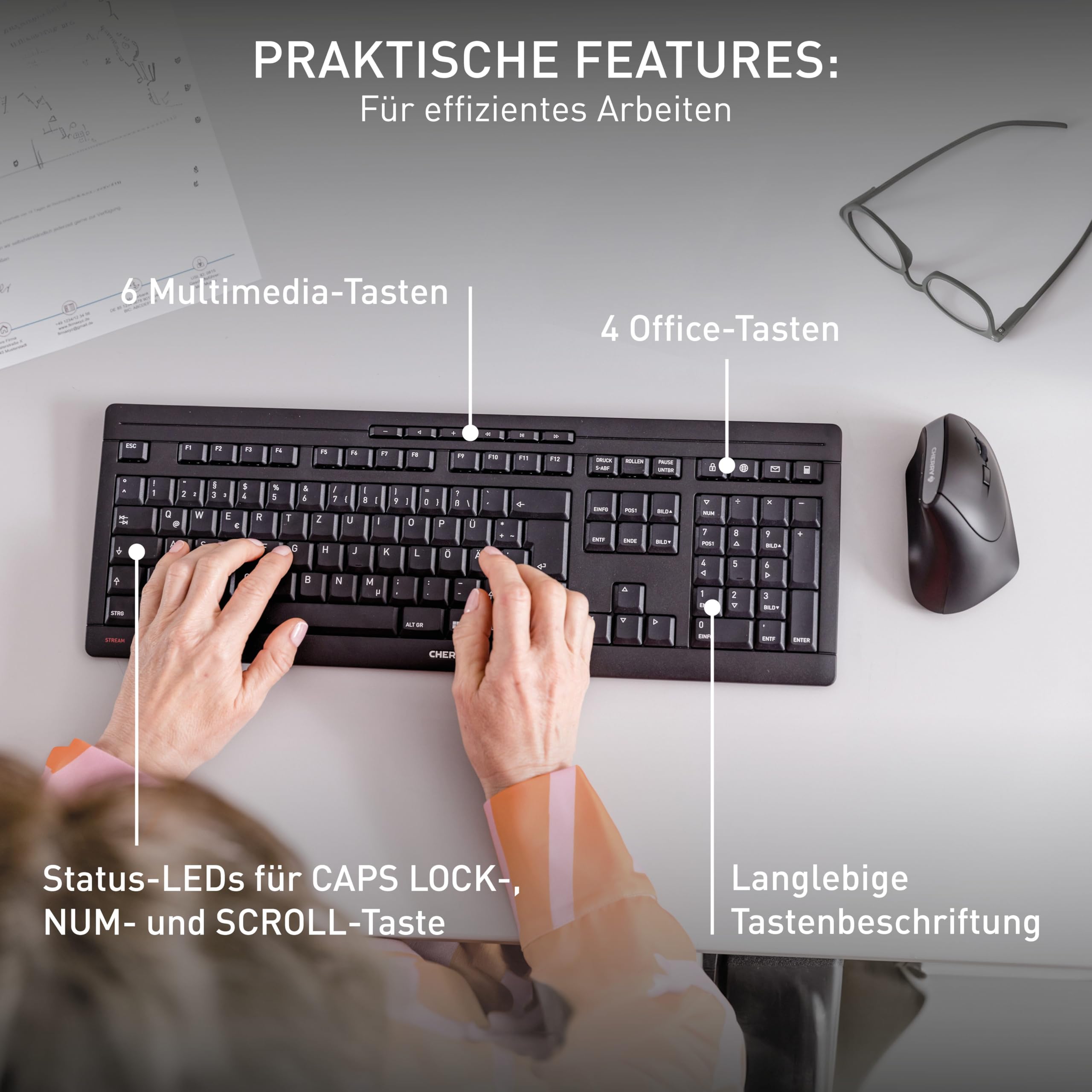 cherry-stream-wireless-tastatur-schwarz-mit-nummernblock image 6