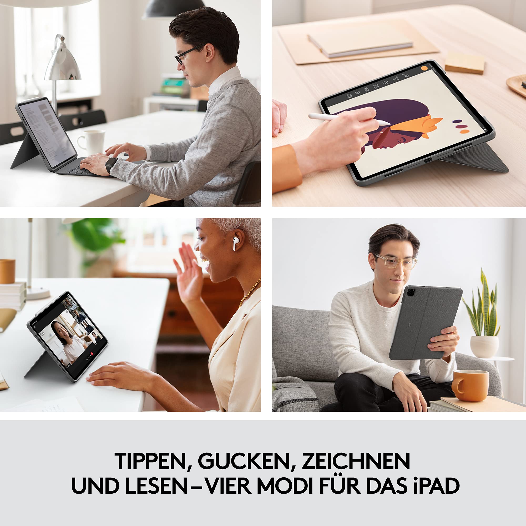 logitech-combo-touch-ipad-pro-12-9-tastatur-grau image 2