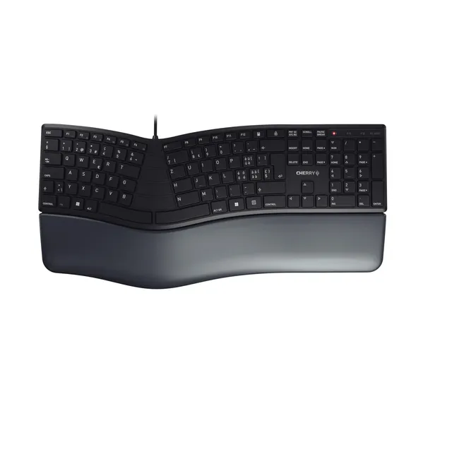 cherry-kc-4500-ergo-tastatur-kabel-qwertz-schwarz-handauflage image 1