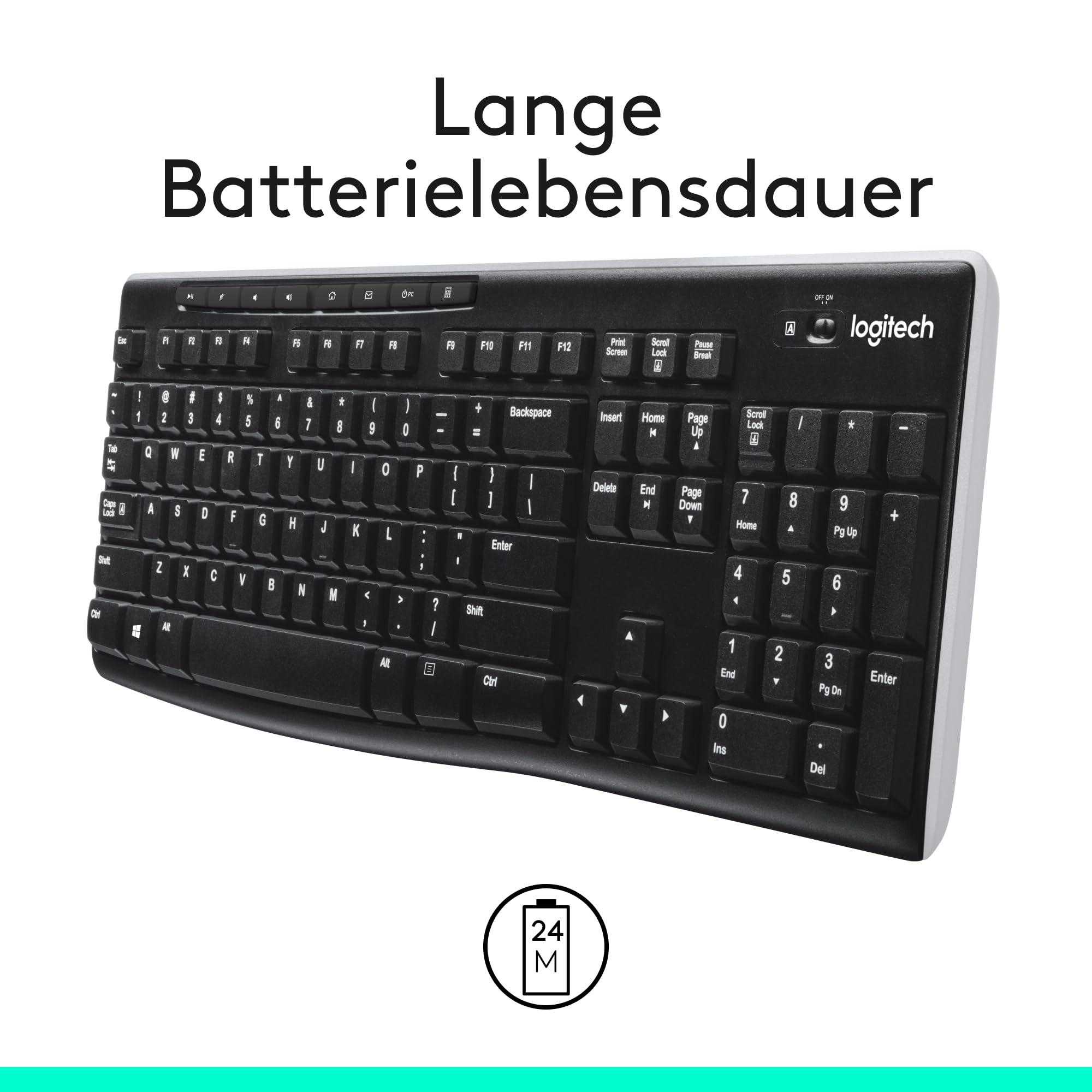 logitech-k270-kabellose-tastatur-qwertz-mit-nummernblock image 3