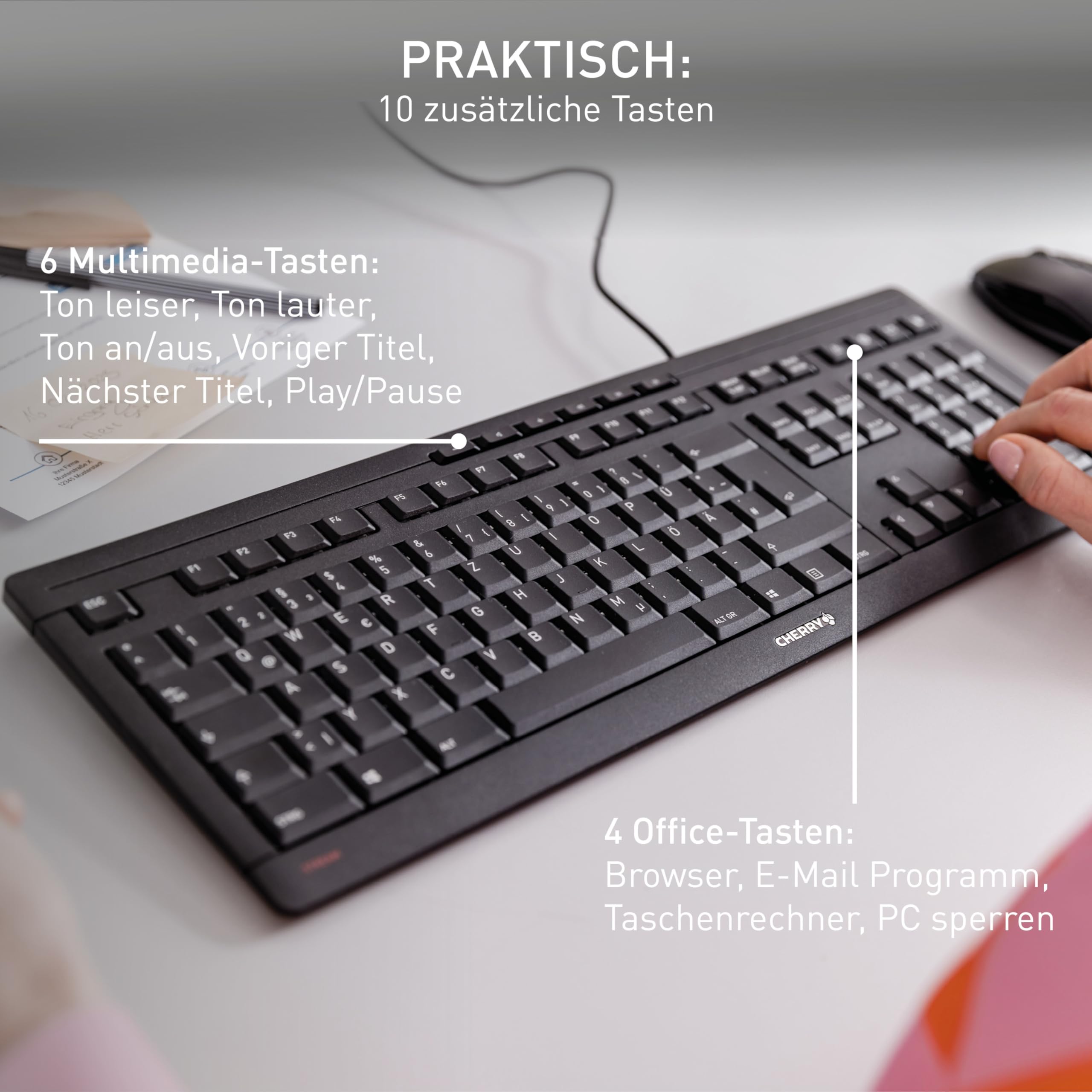 cherry-stream-keyboard-kabelgebundene-tastatur-schwarz image 3