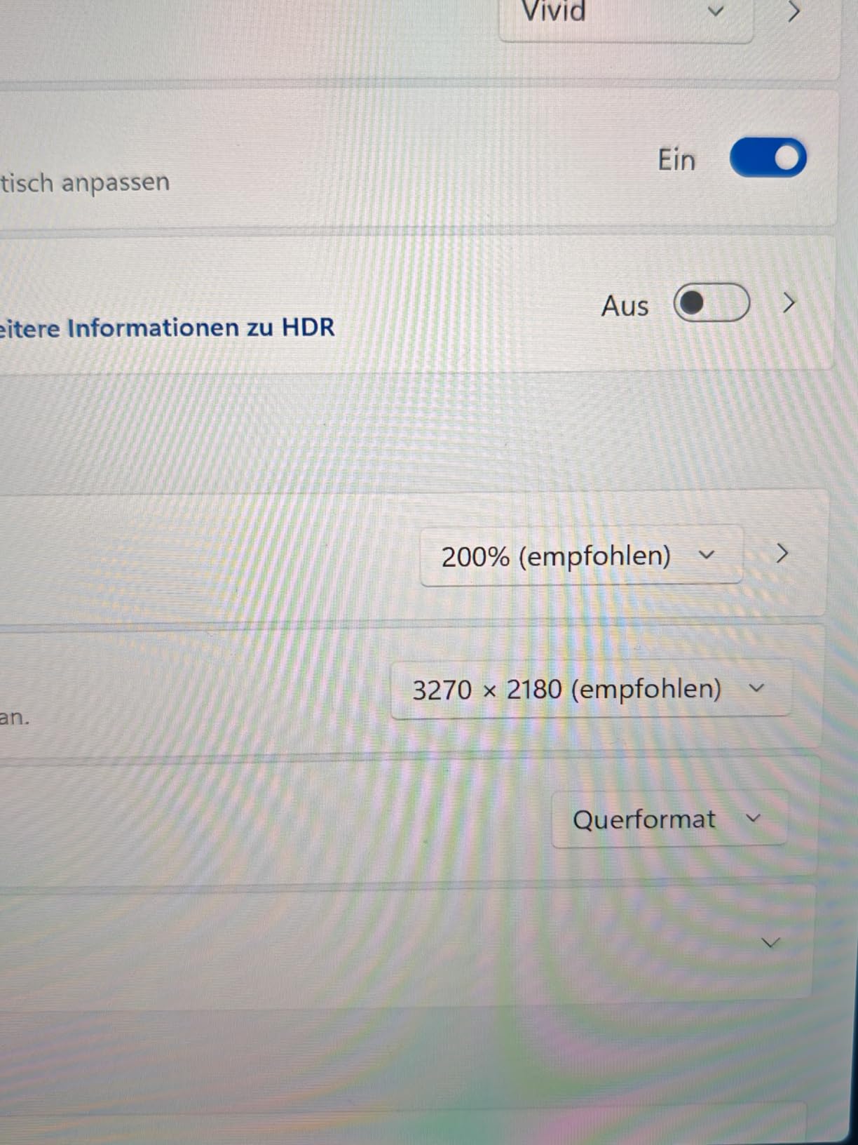 Touch reagiert