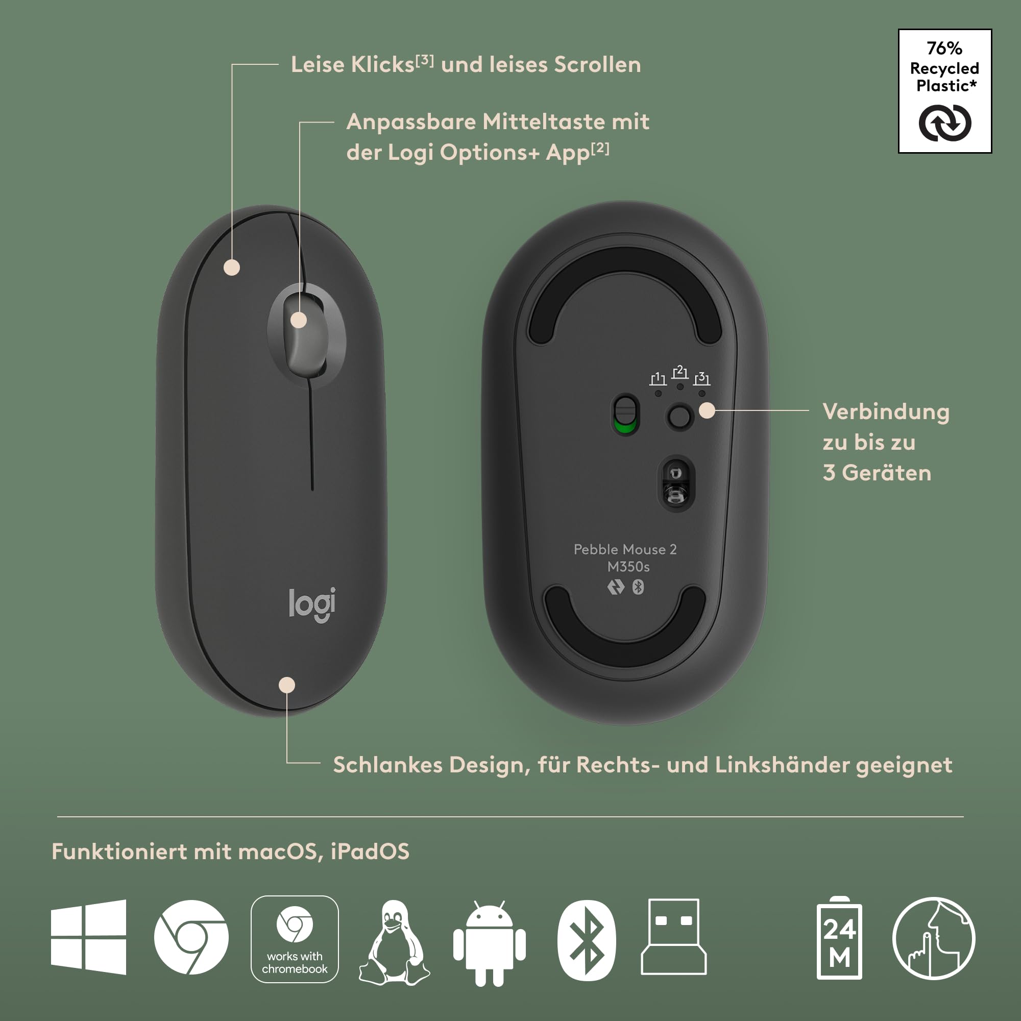 logitech-pebble-2-combo-mac-tastatur-maus-grafit image 7