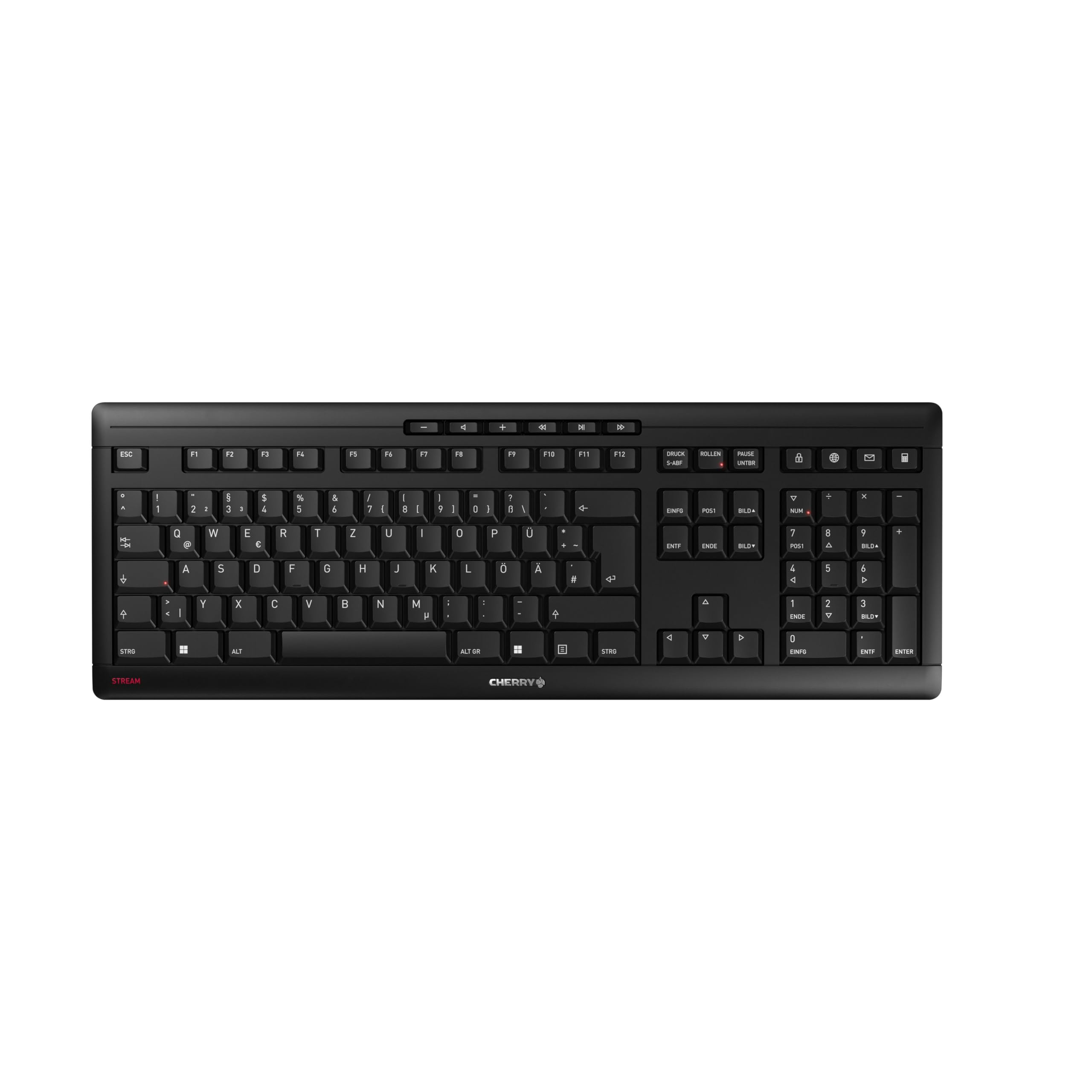 cherry-stream-wireless-tastatur-schwarz-mit-nummernblock image 1