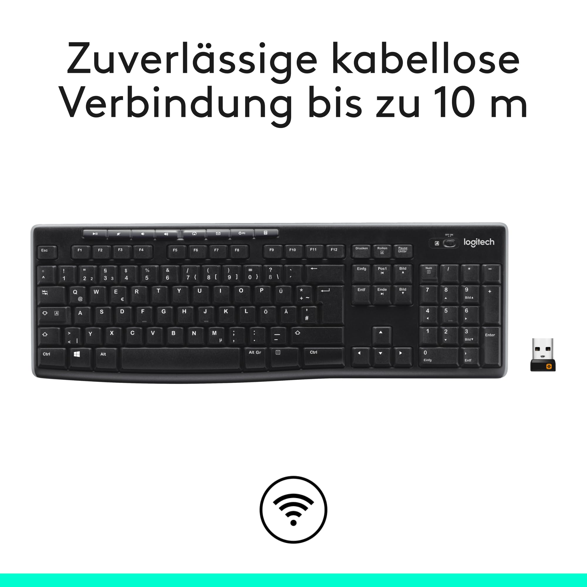 logitech-k270-kabellose-tastatur-qwertz-mit-nummernblock image 4