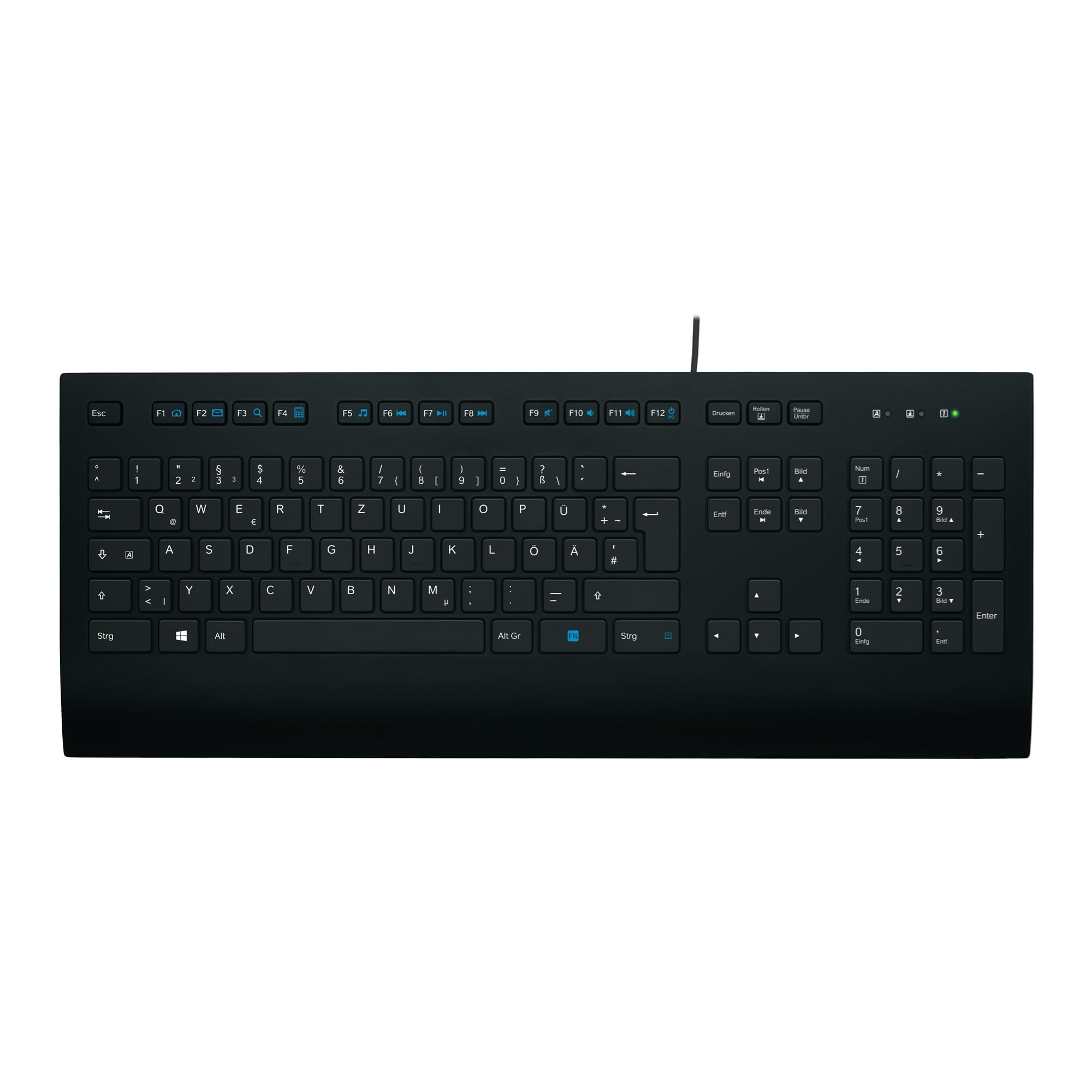 logitech-k280e-pro-kabelgebundene-tastatur-qwertz-schwarz-b-ro image 1