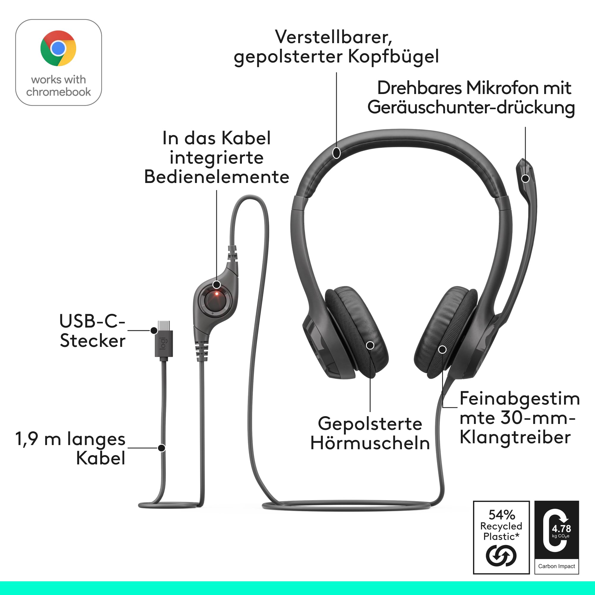logitech-h390-headset-usb-c-schwarz-stereo-mikro image 6