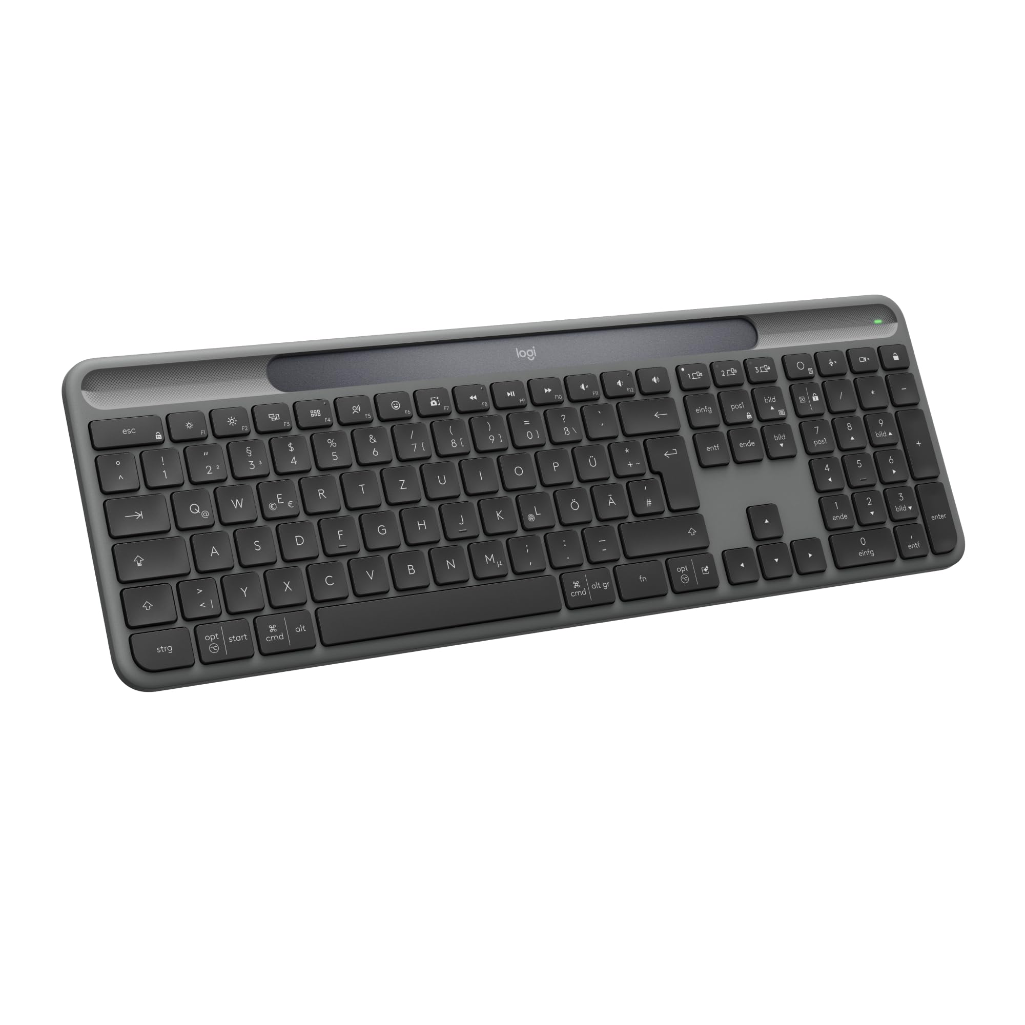 logitech-signature-slim-solar-tastatur-kabellos-graphit-qwertz image 1