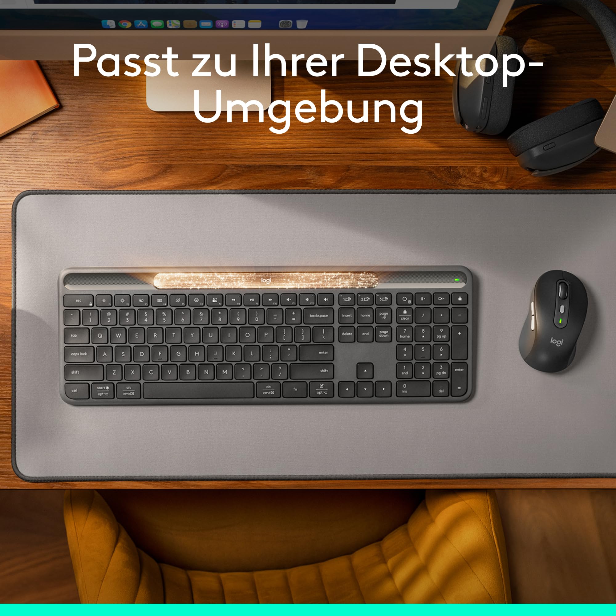 logitech-signature-slim-solar-tastatur-kabellos-graphit-qwertz image 8