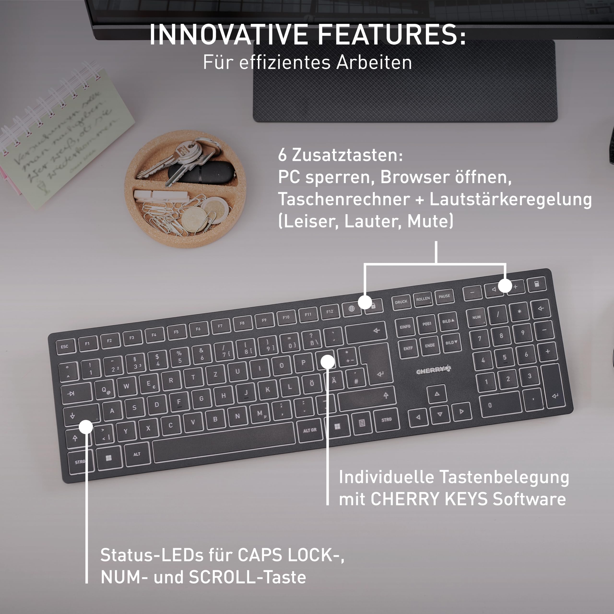 cherry-kw-9100-slim-tastatur-schwarz-grau-kabellos image 7