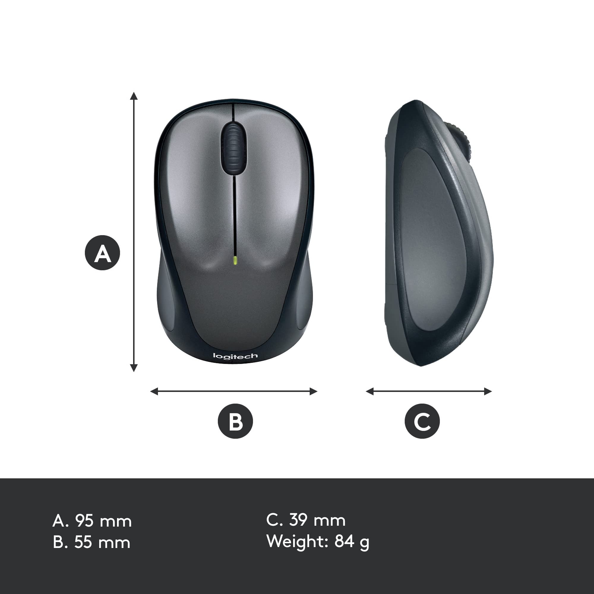 logitech-m235-maus-kabellos-grau-250-kompakt image 7
