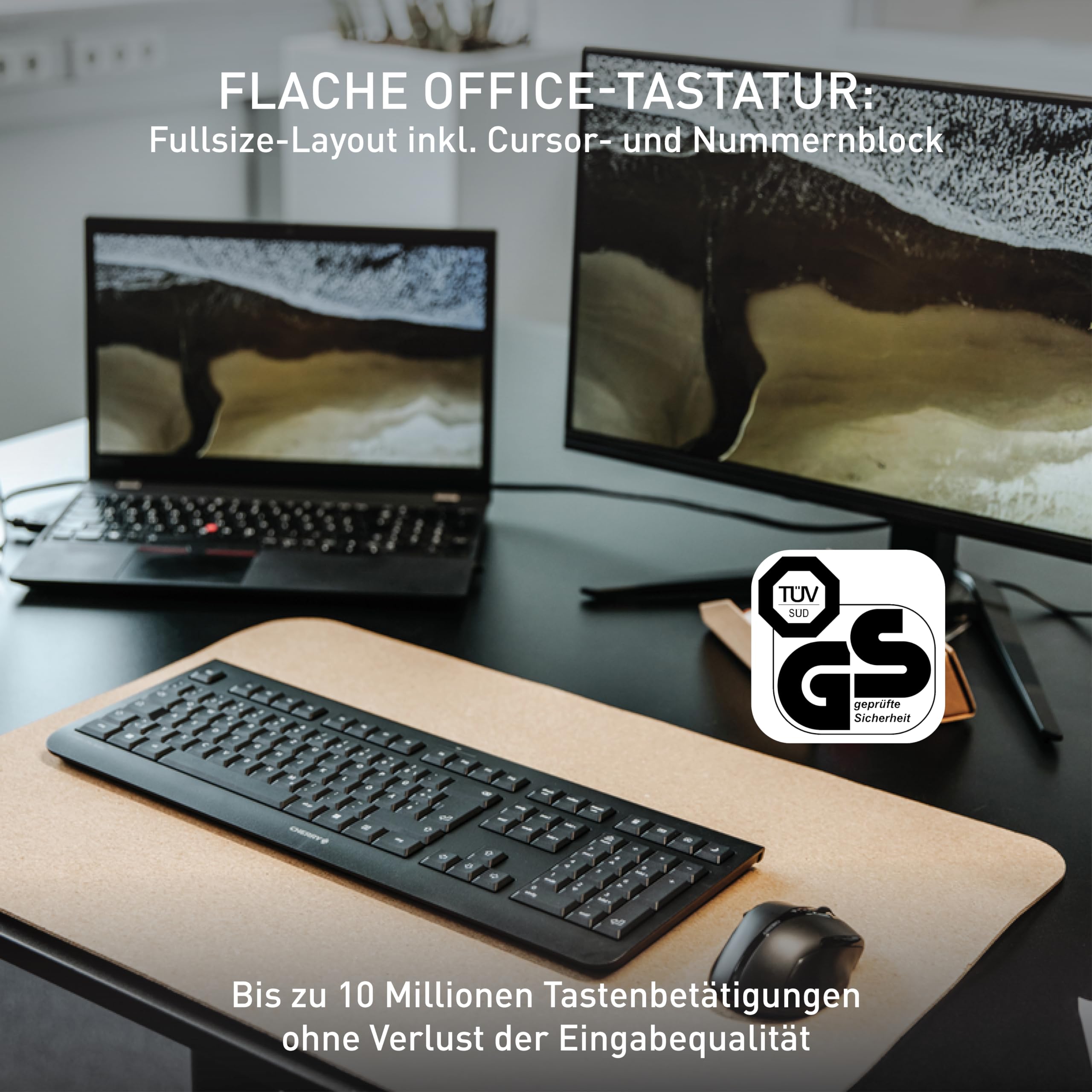 cherry-kw-3000-tastatur-kabellos-wei-grau-qwertz image 2