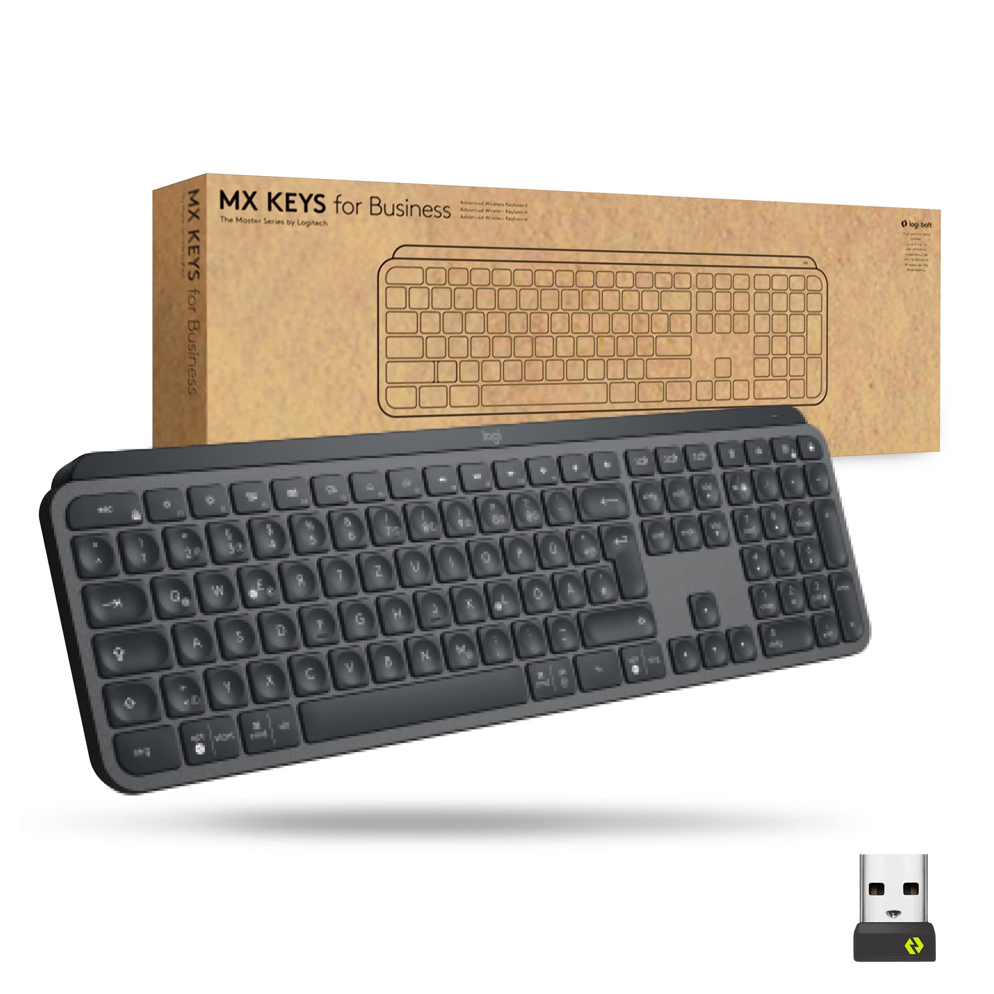 logitech-mx-keys-for-business-tastatur-qwertz-beleuchtet-graphit image 1