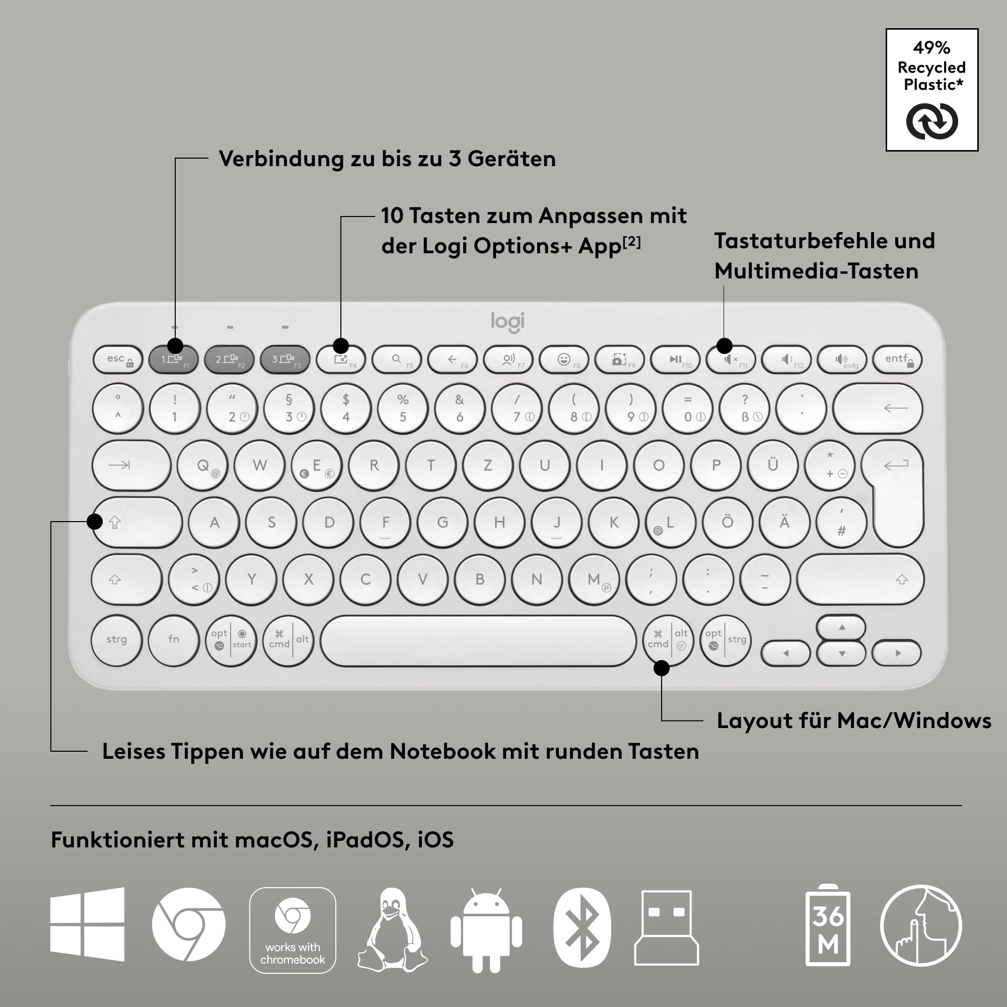 logitech-pebble-2-combo-tastatur-maus-qwertz-wei image 6