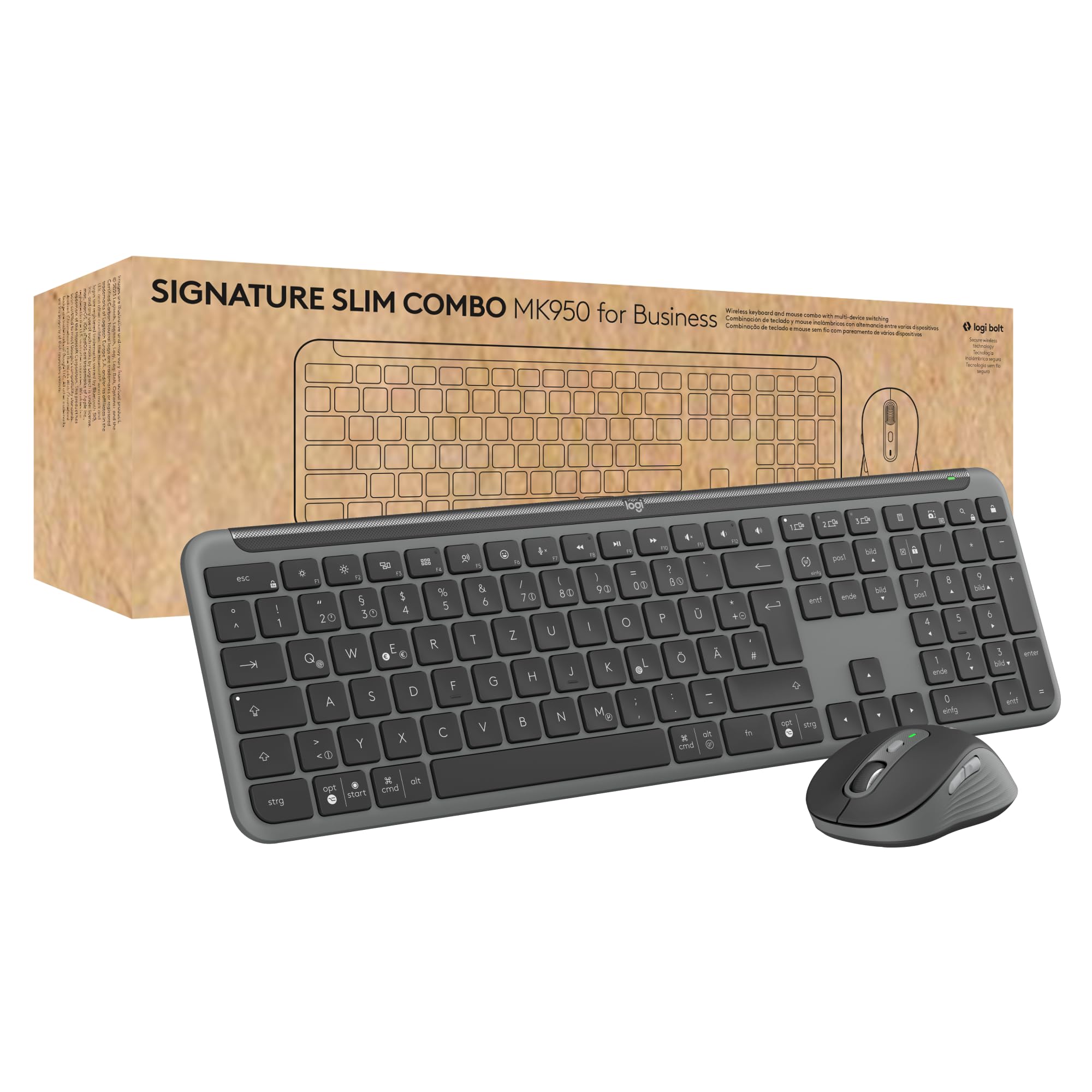 logitech-signature-slim-mk950-tastatur-maus-set-grafit-leise image 1