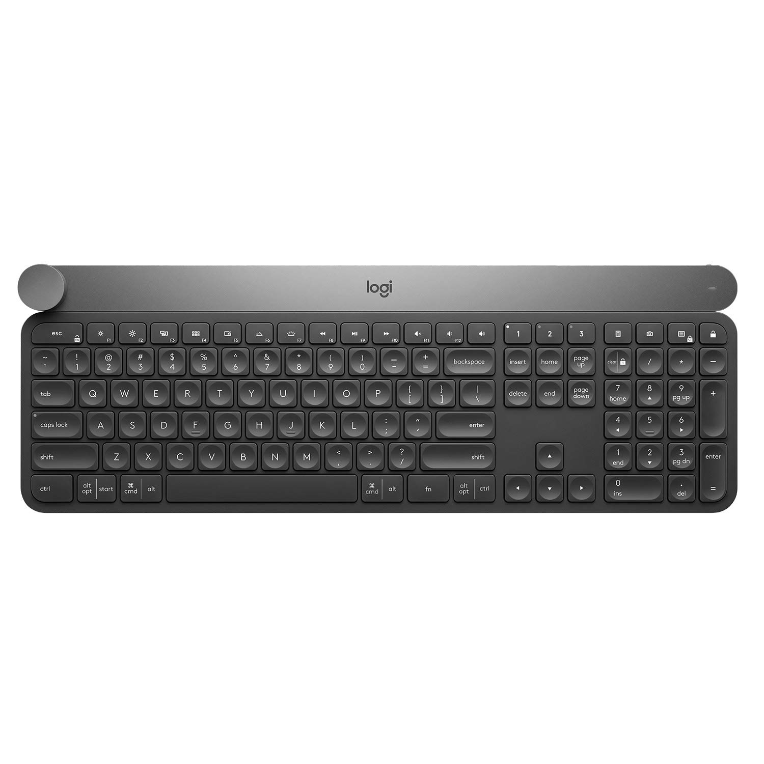 logitech-craft-kabellose-tastatur-qwertz-graphit-mit-drehregler image 1