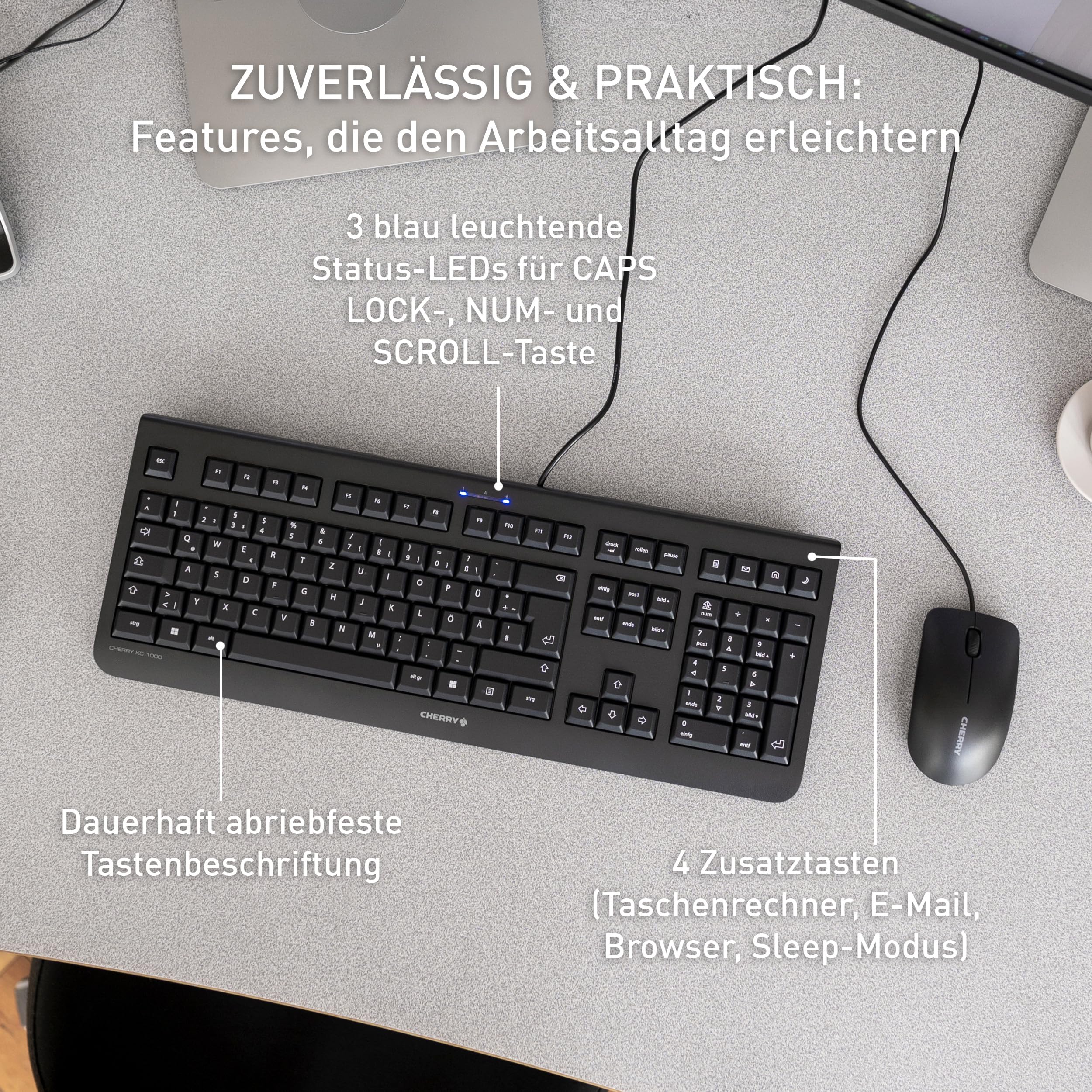 cherry-kc-1000-tastatur-kabelgebunden-qwertz-schwarz image 5
