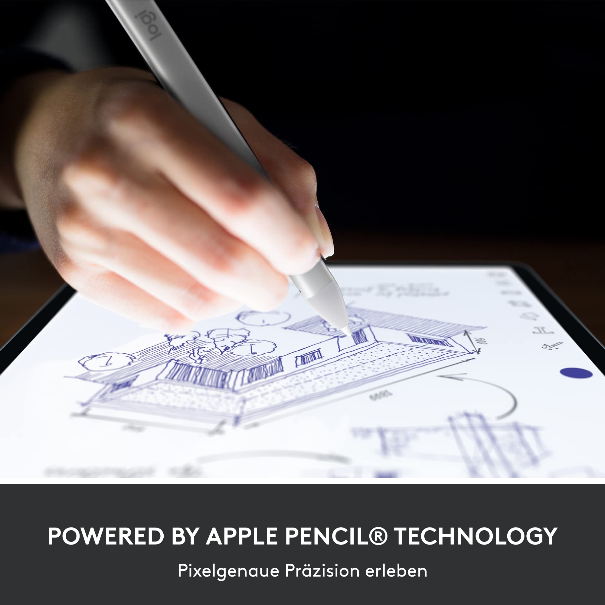 logitech-crayon-zeichenstift-ipad-usb-c-silber image 2