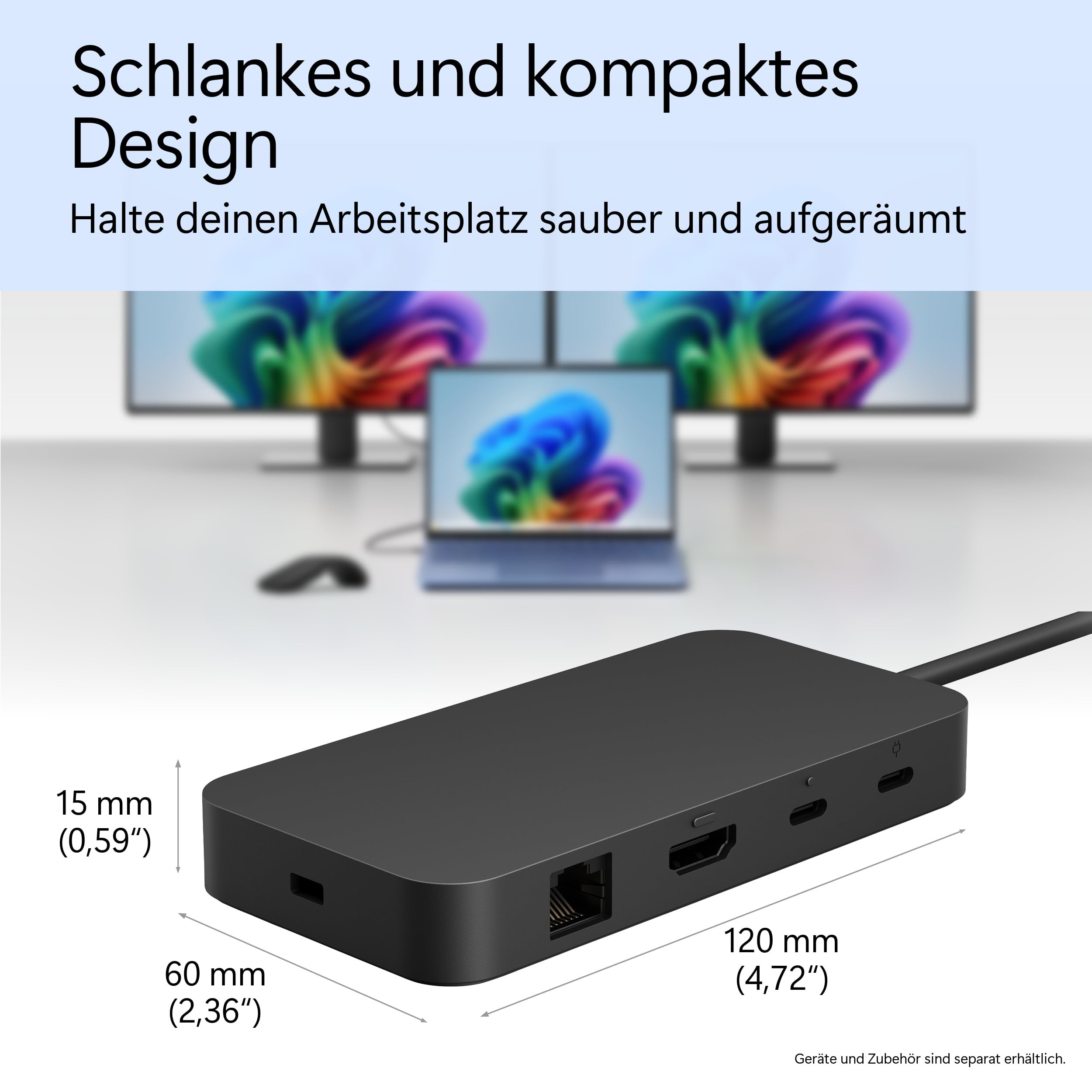 microsoft-surface-usb4-dock-dockingstation-65w-dual-4k image 6