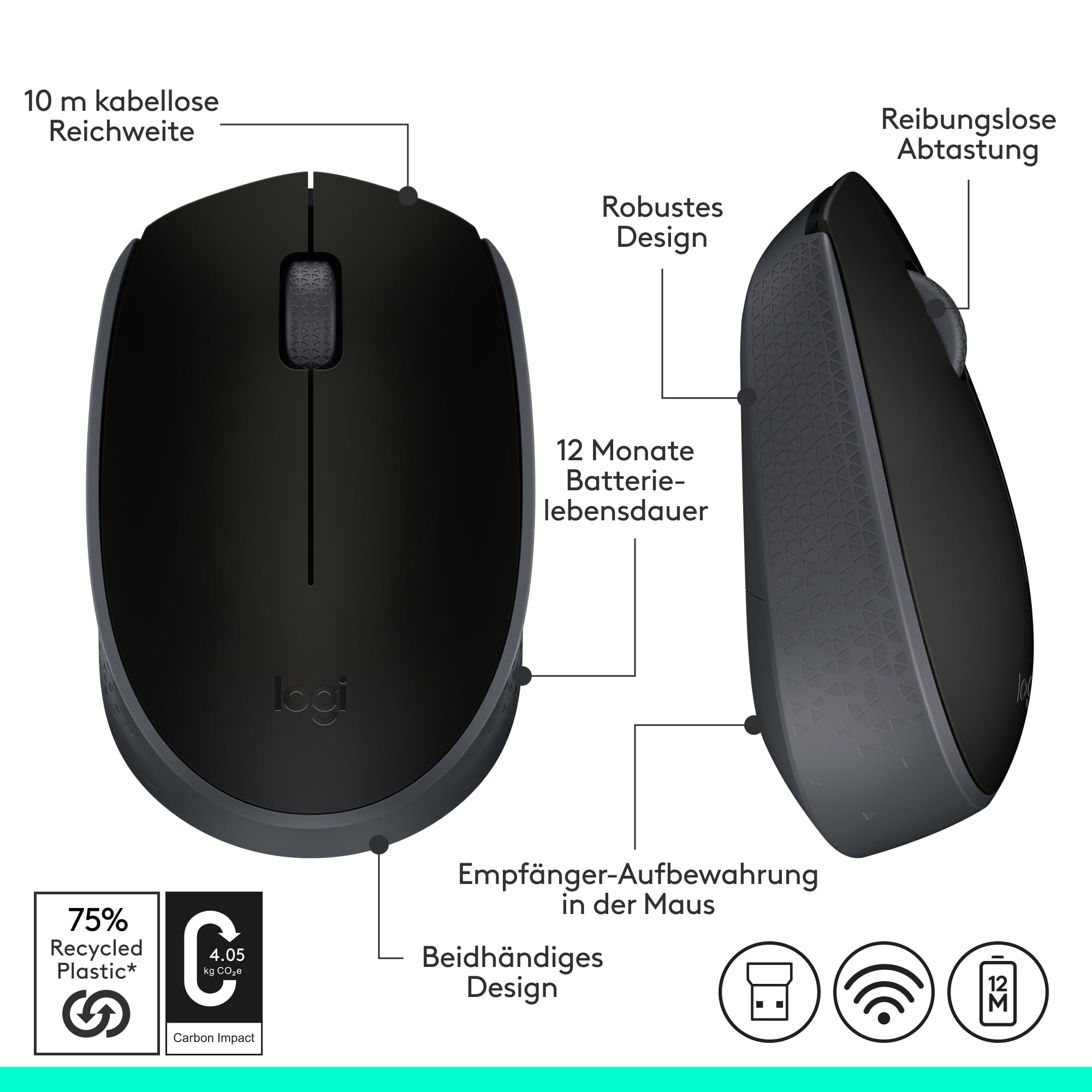 logitech-m170-kabellose-maus-schwarz-mit-nano-usb-empf-nger image 8