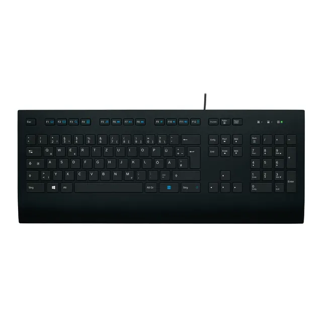 logitech-k280e-pro-kabelgebundene-tastatur-qwertz-schwarz-b-ro image 1