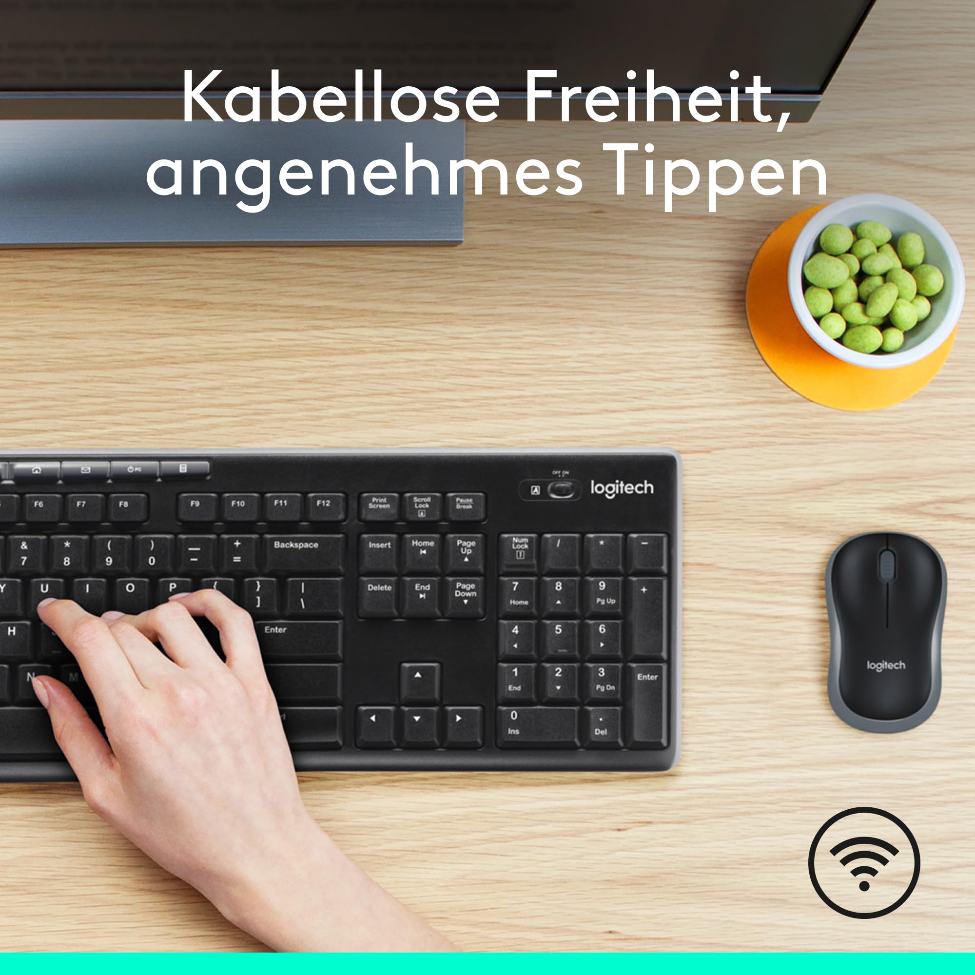 logitech-mk270-tastatur-maus-set-kabellos-schwarz-combo image 2