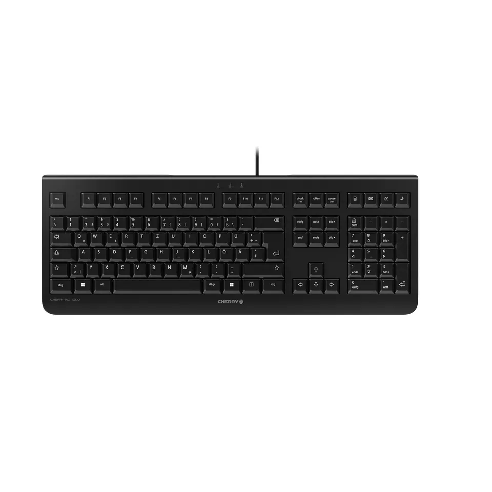 cherry-kc-1000-tastatur-kabelgebunden-qwertz-schwarz image 1