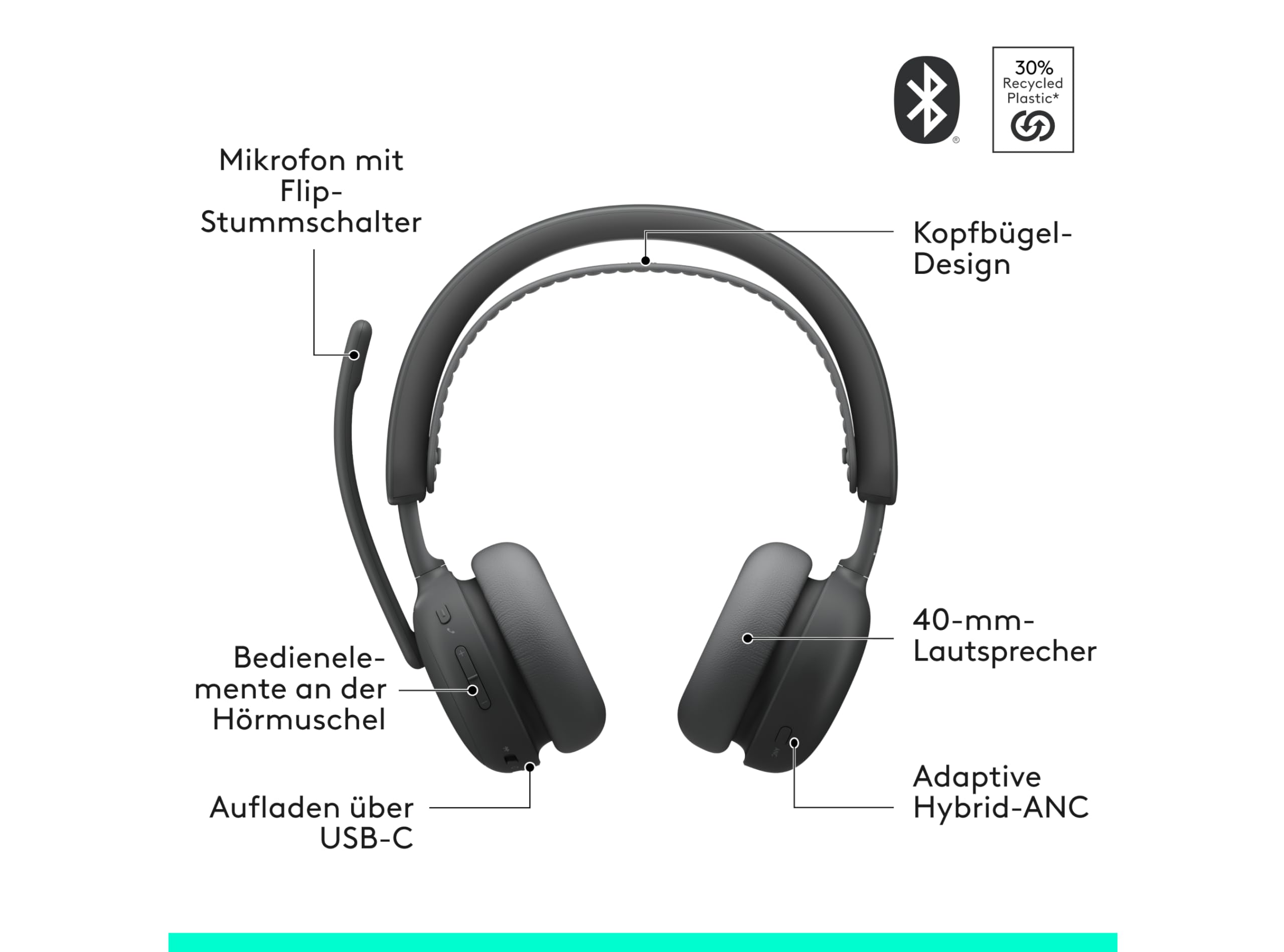 logitech-zone-wireless-2-headset-graphit-bluetooth-anc image 6