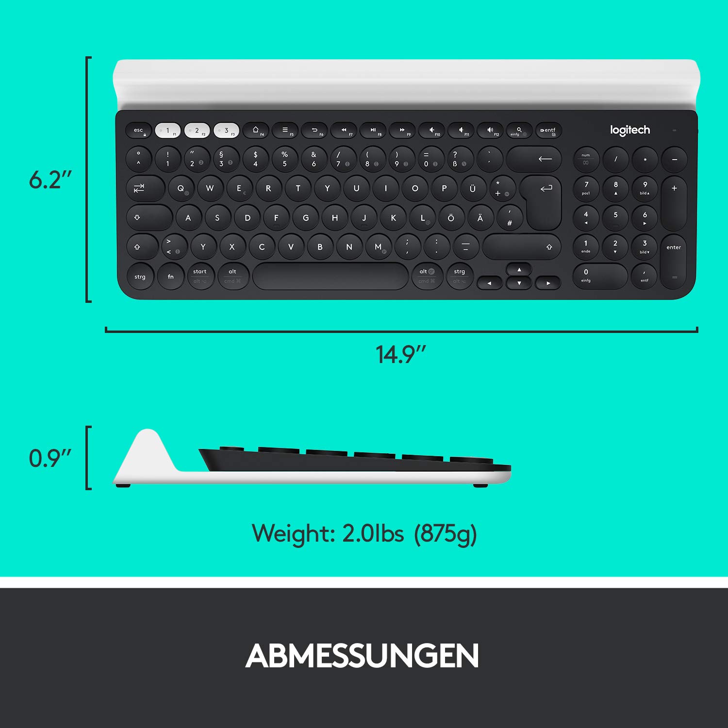 logitech-k800-kabellose-tastatur-qwertz-beleuchtet-schwarz image 8