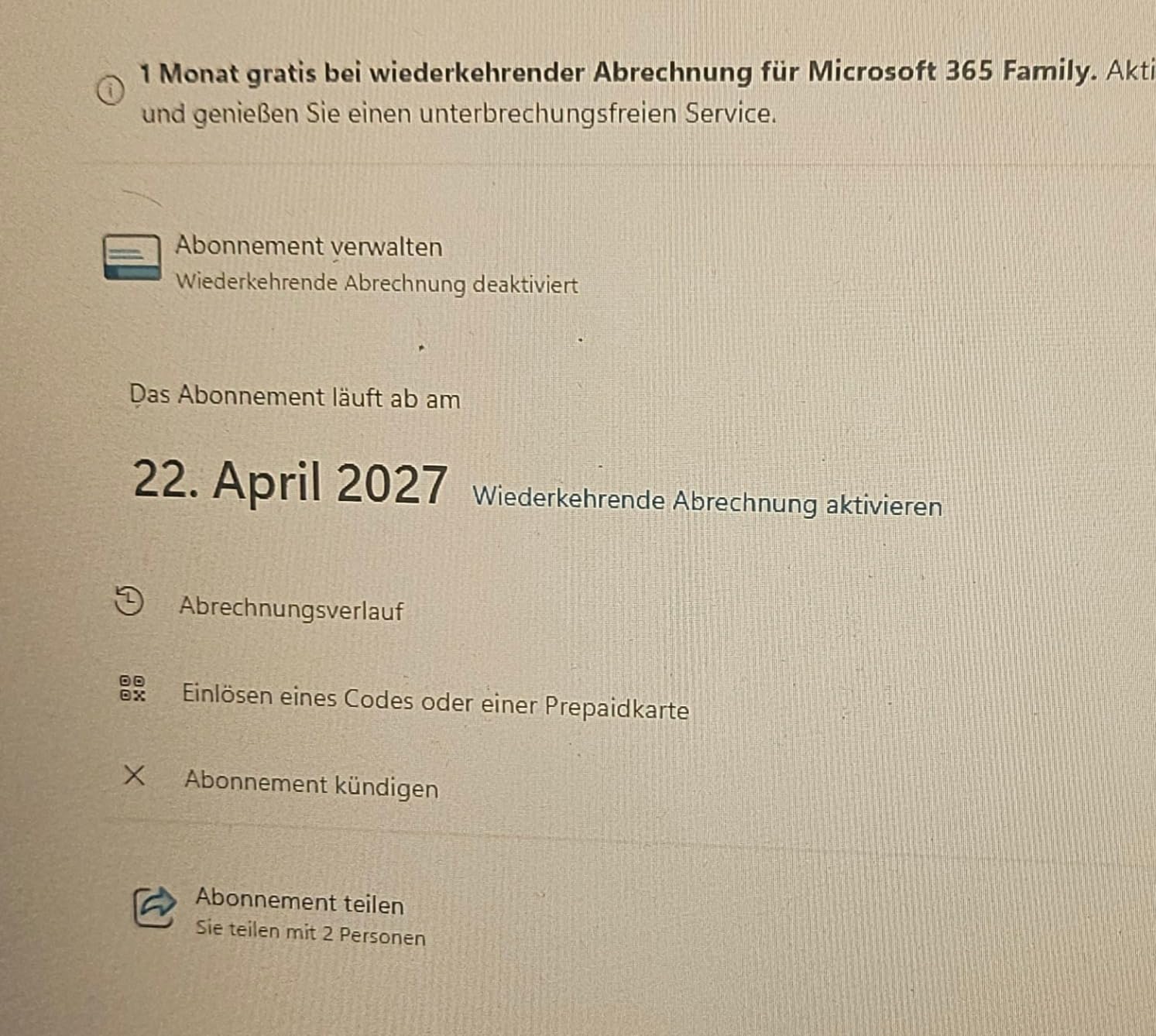 Aktivierung einfach