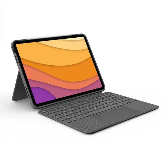 logitech-combo-touch-ipad-air-tastatur-h-lle-qwertz-grau image 1