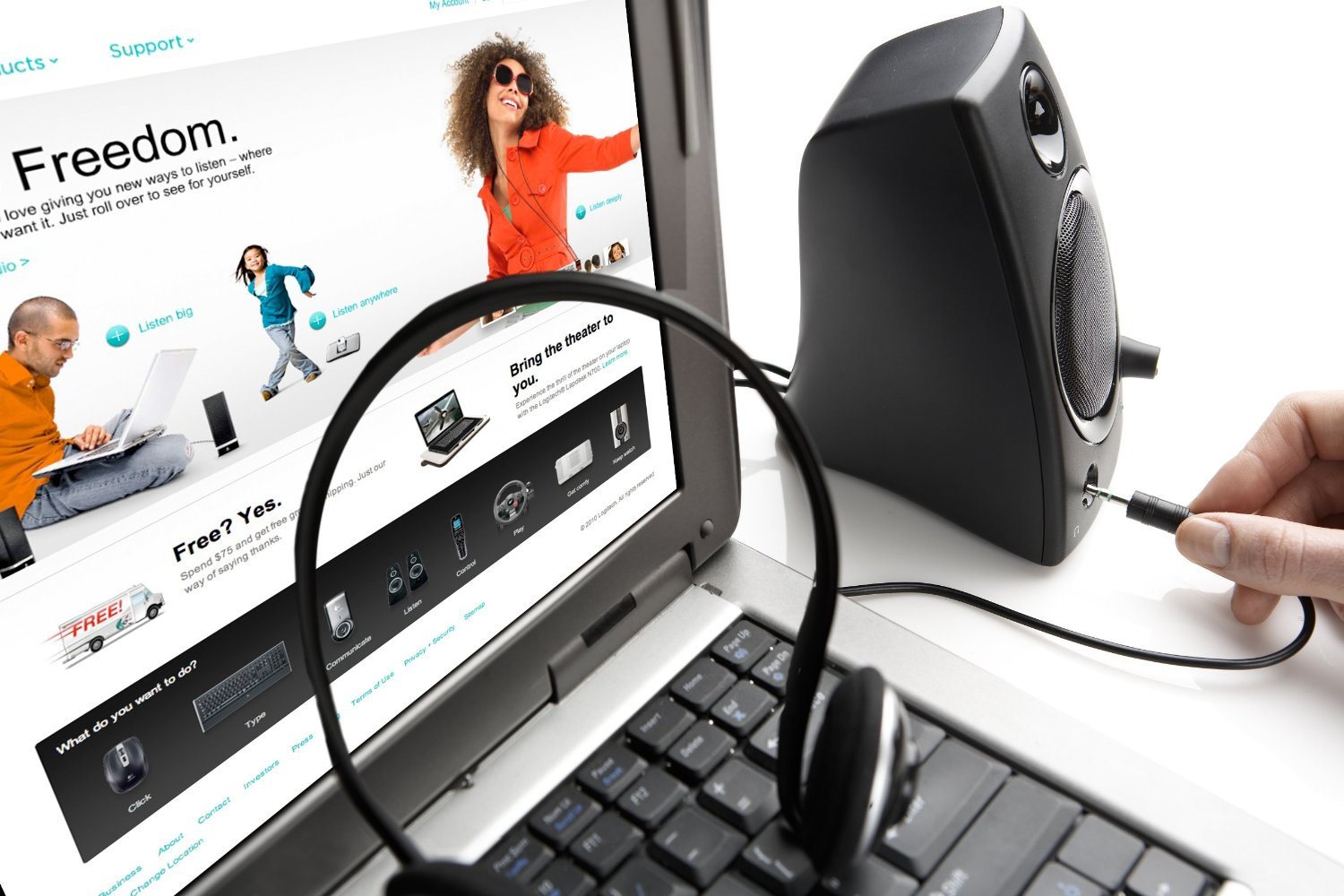 logitech-z130-pc-lautsprecher-schwarz-stereoklang image 2