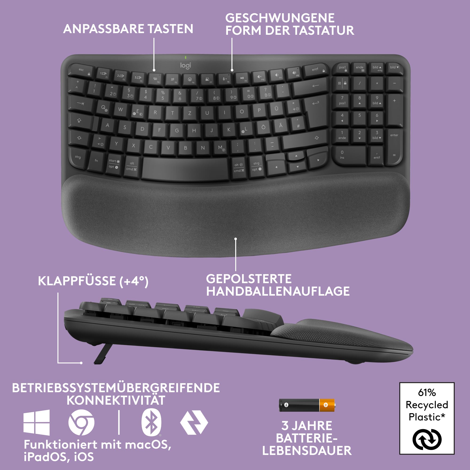 logitech-wave-keys-ergonomische-tastatur-graphit-qwertz image 7