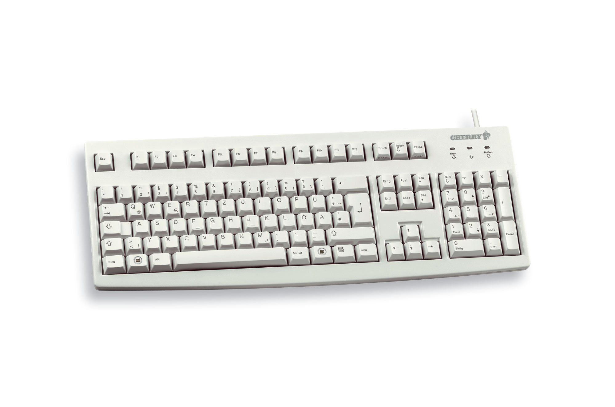 cherry-g83-6105-tastatur-qwertz-hellgrau-kabelgebunden image 1