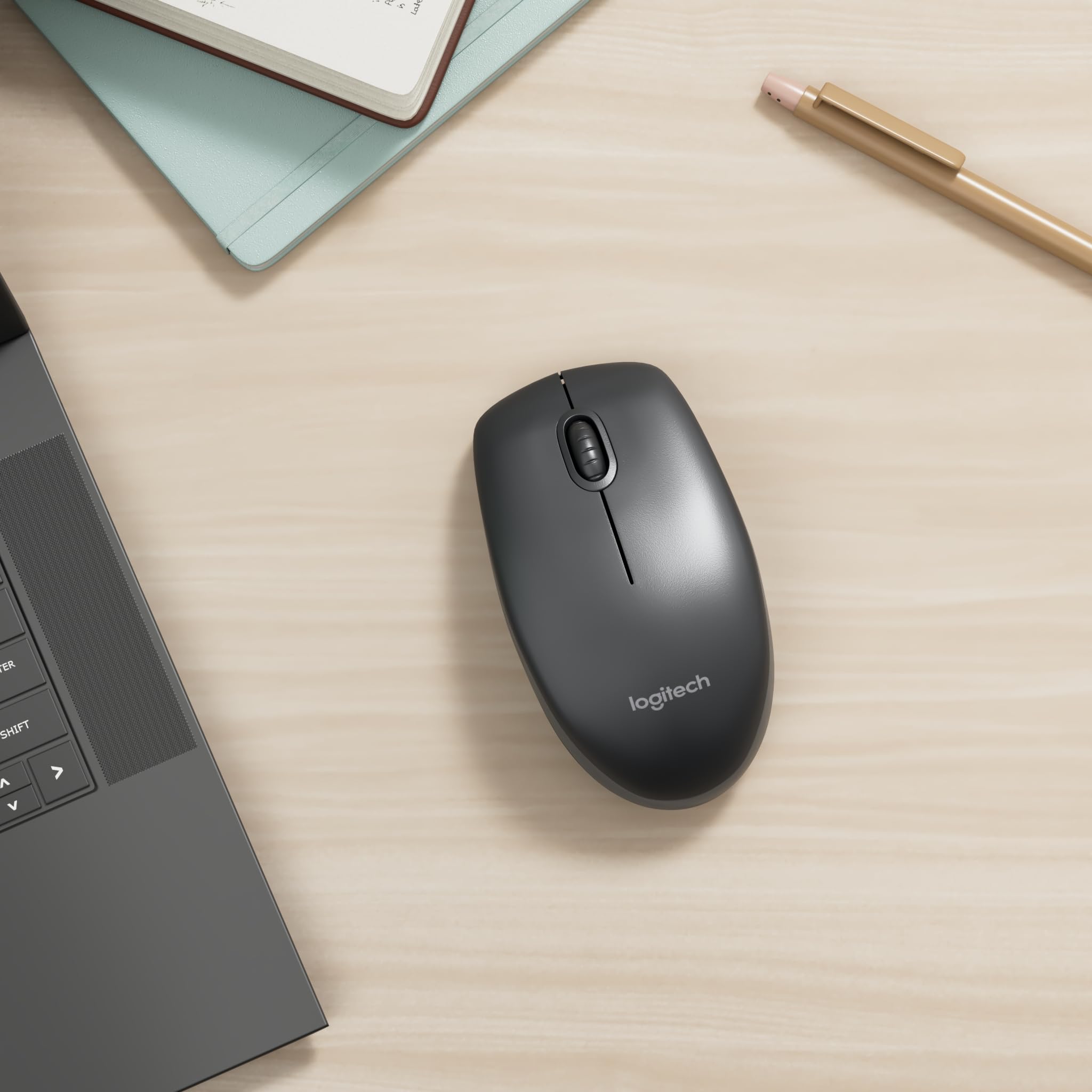 logitech-b100-optical-business-maus-mit-kabel-800-dpi image 2