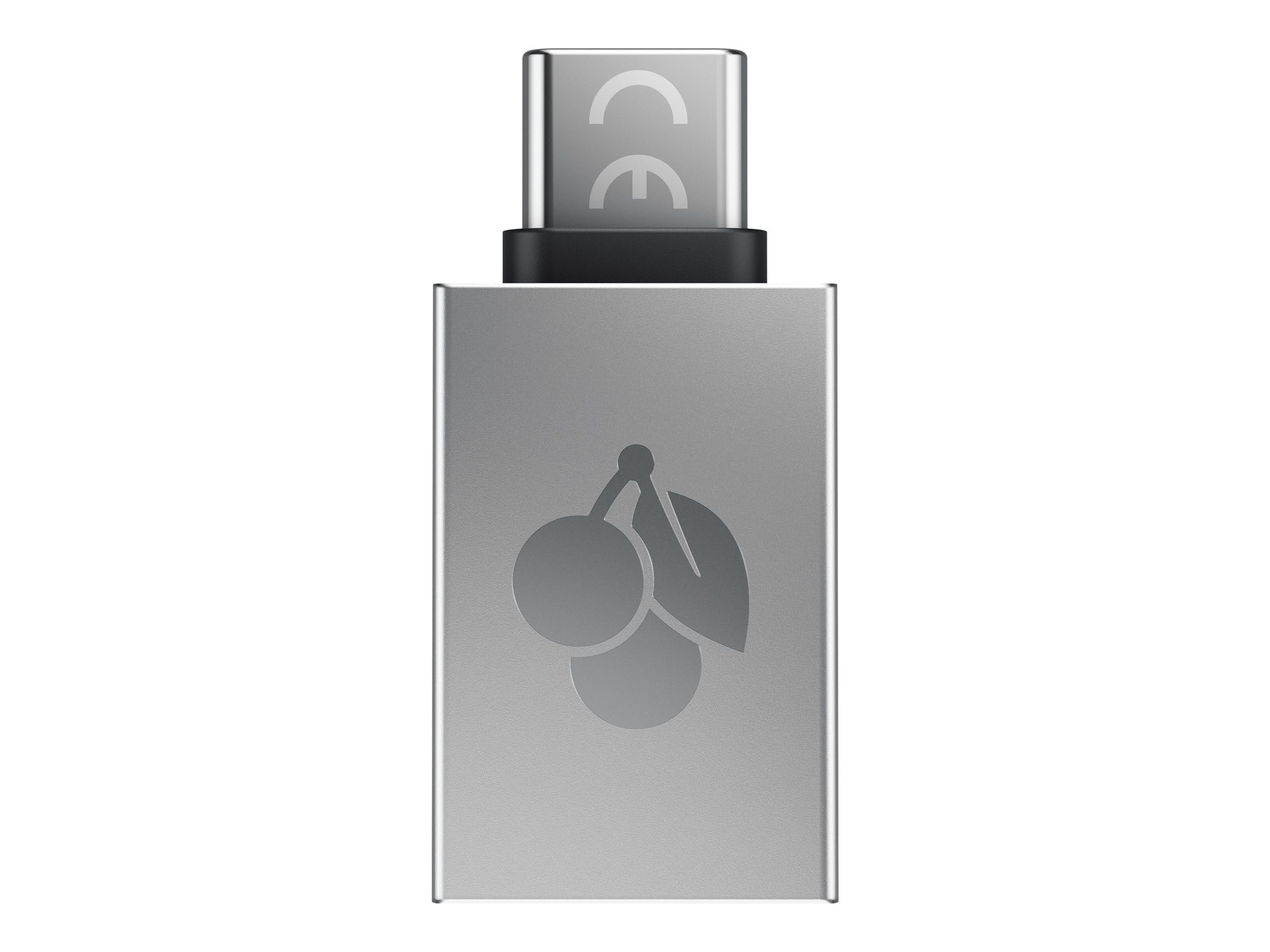 cherry-usb-adapter-usb-a-auf-usb-c-aluminium-silber image 1
