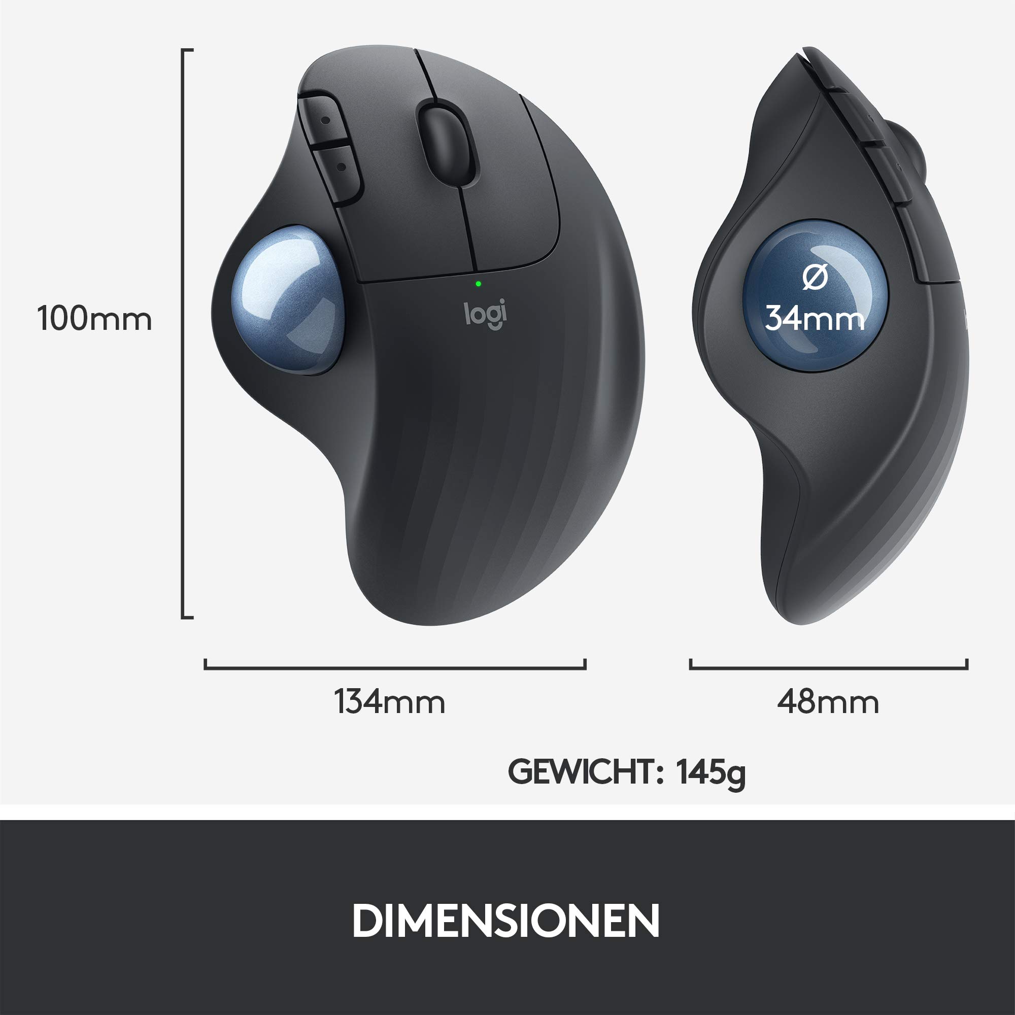 logitech-ergo-m575-trackball-maus-graphit-bluetooth-usb-daumen image 2