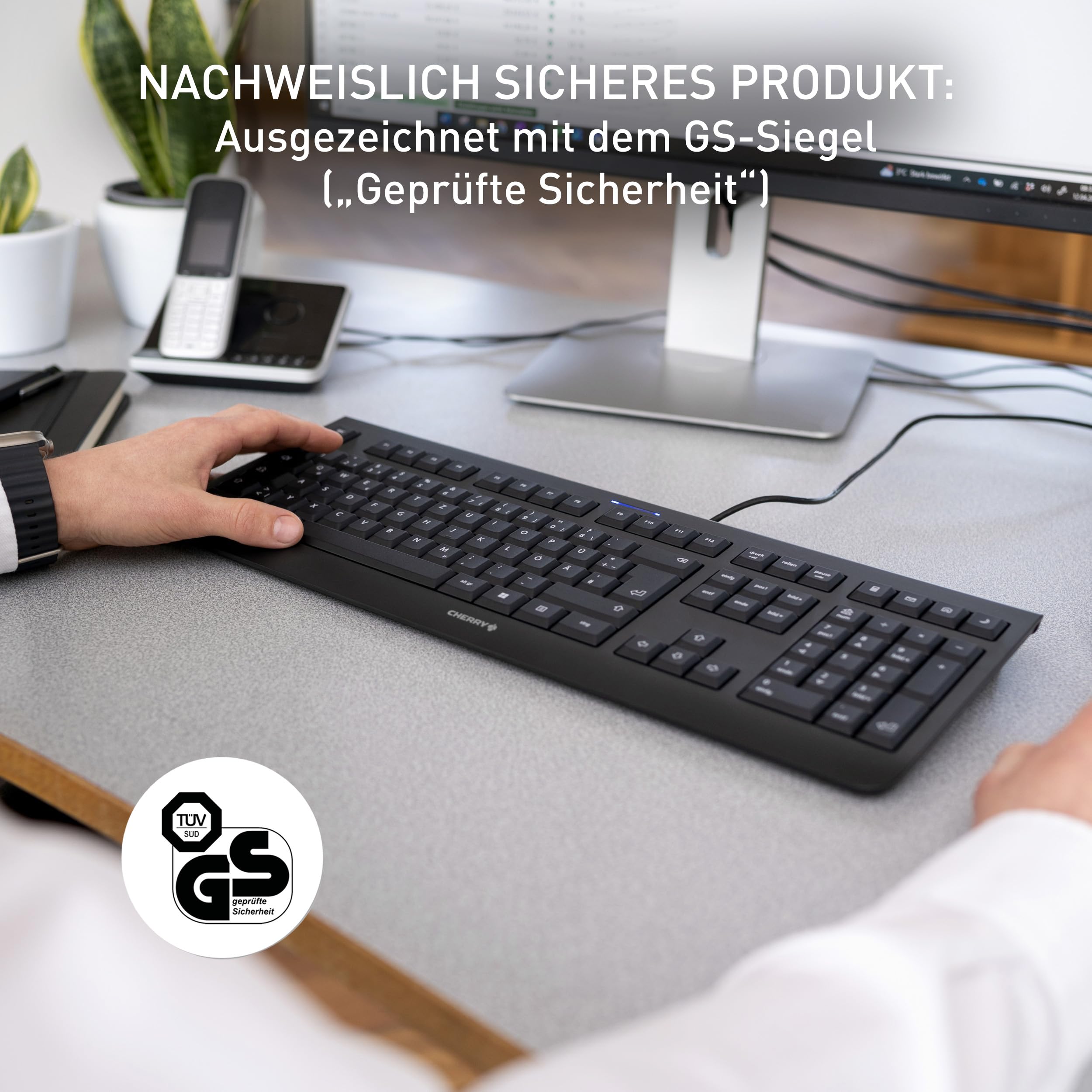 cherry-kc-1000-tastatur-kabelgebunden-qwertz-schwarz image 7