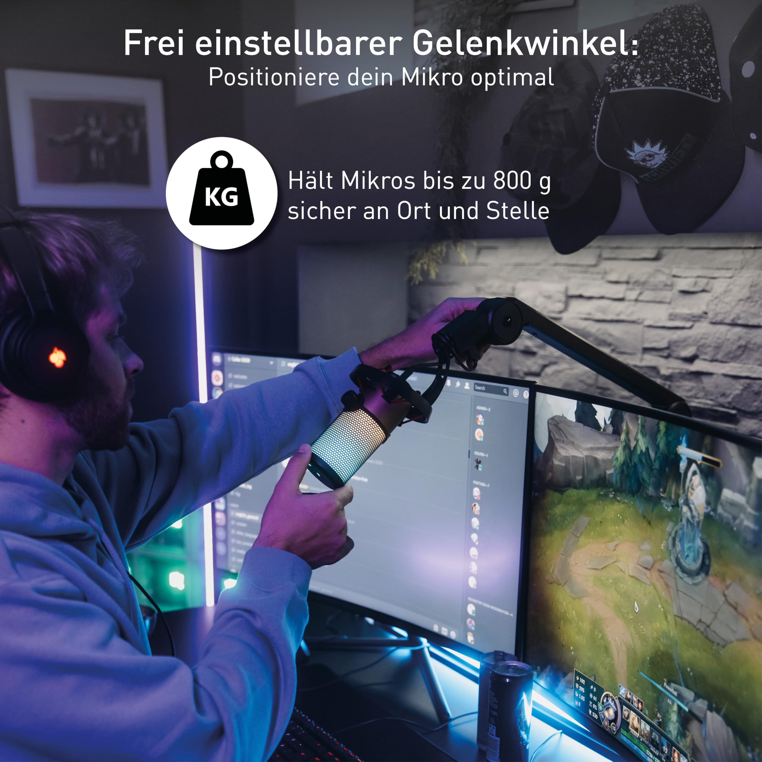 cherry-ma-6-0-uni-usb-mikrofonarm-schwarz-mit-hub image 3