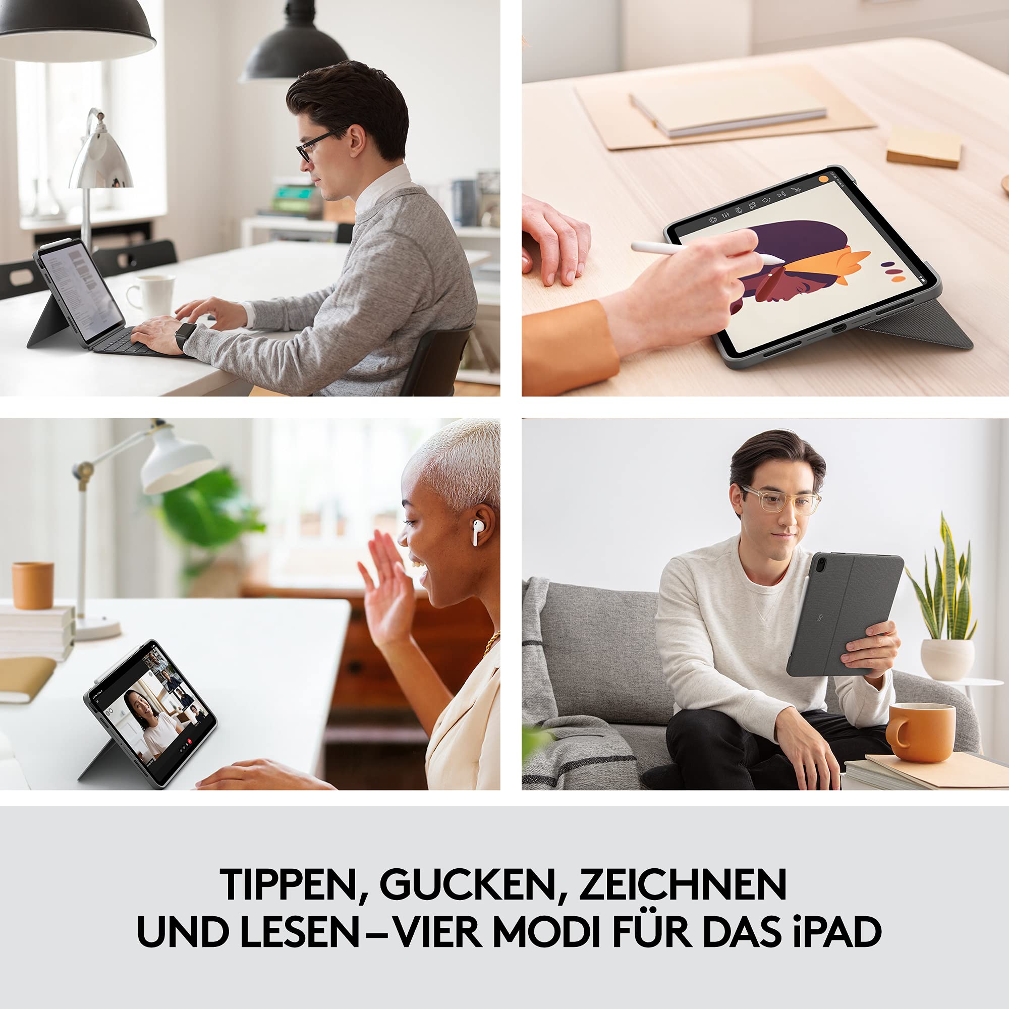 logitech-combo-touch-ipad-air-tastatur-h-lle-qwertz-grau image 2
