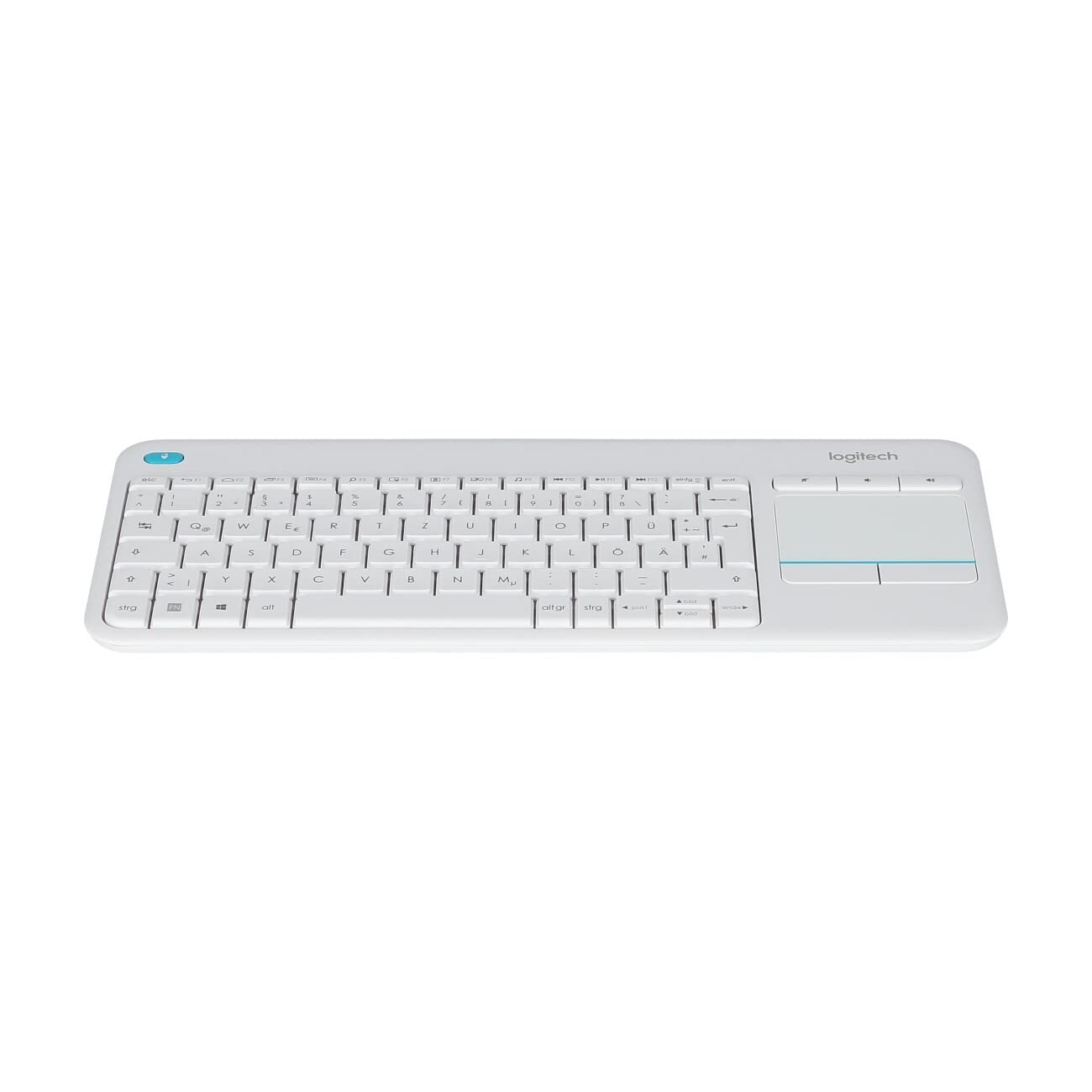 logitech-k400-plus-funk-tastatur-touchpad-wei-qwertz image 1
