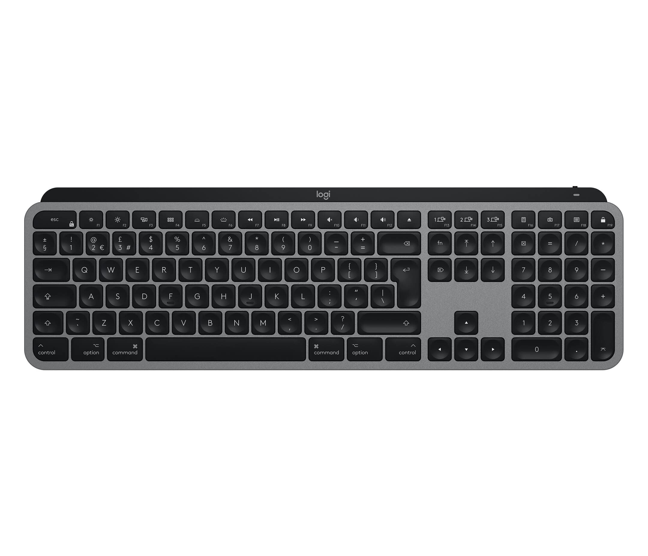 logitech-mx-keys-tastatur-mac-grau-beleuchtet-usb-c image 1