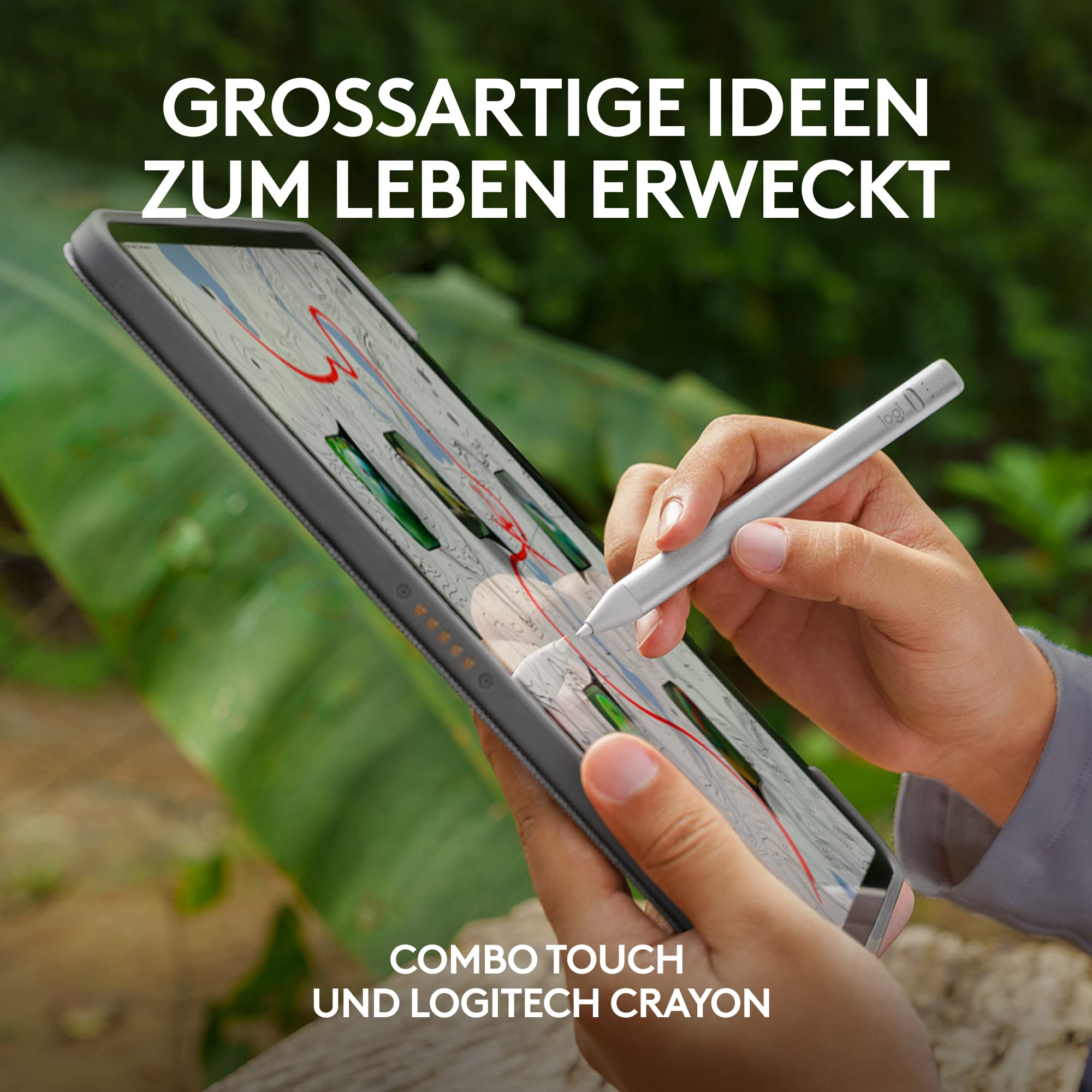 logitech-combo-touch-12-9-crayon-stift-qwertz-grau image 2