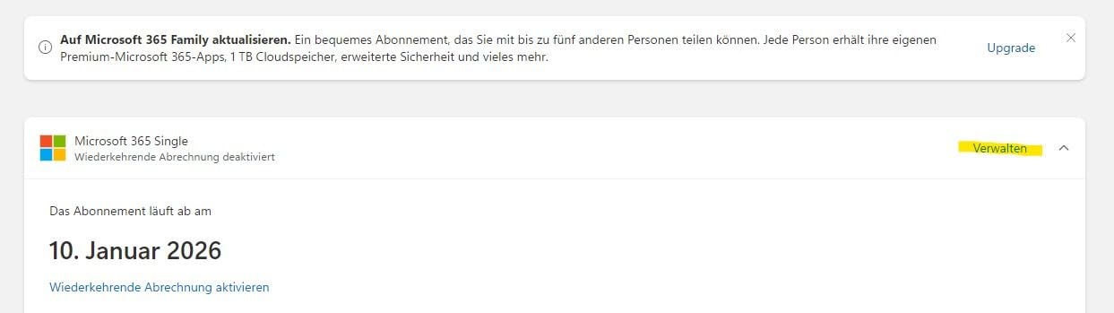 OneDrive reicht mir
